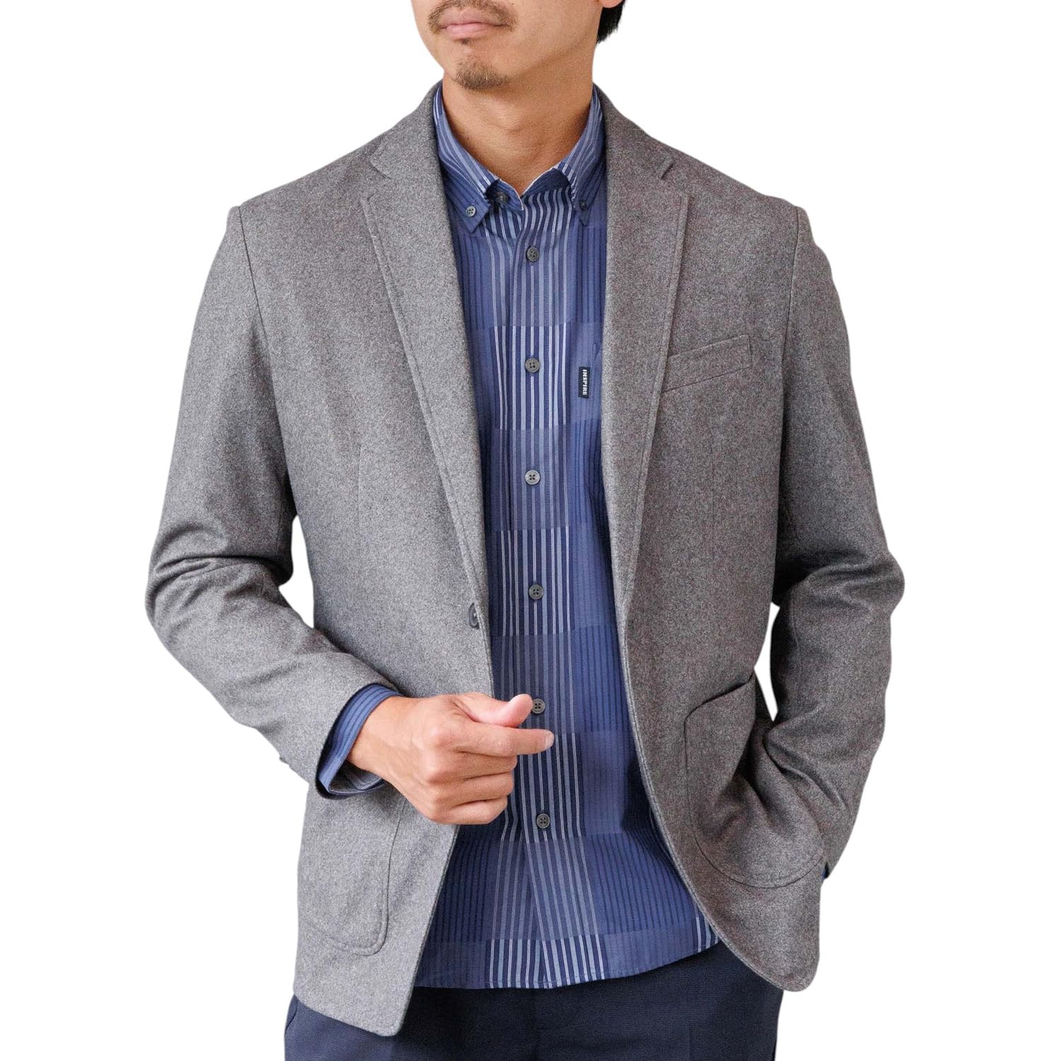 Amazon | [INSPIRE] インスパイア ストレッチ テーラードジャケット