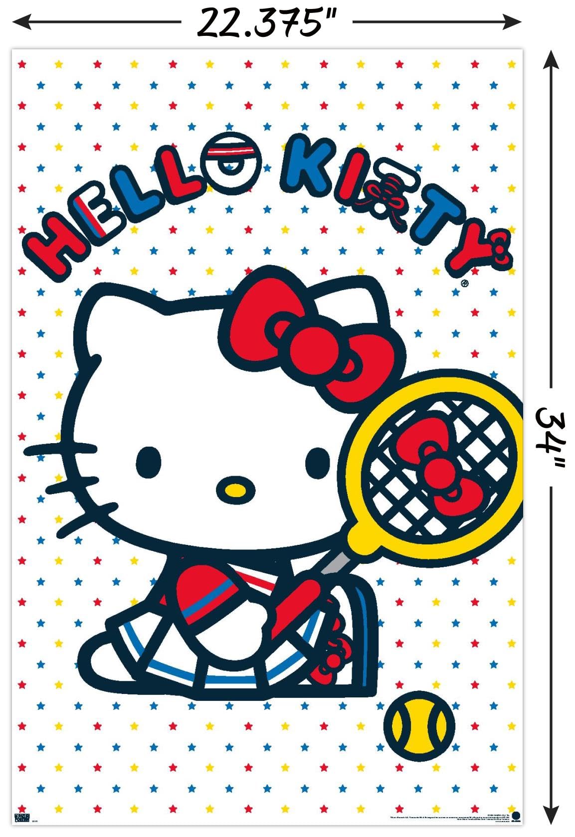Amazon.com: Hello Kitty and Friends: 21 Sports - Kitty Tennis Wall