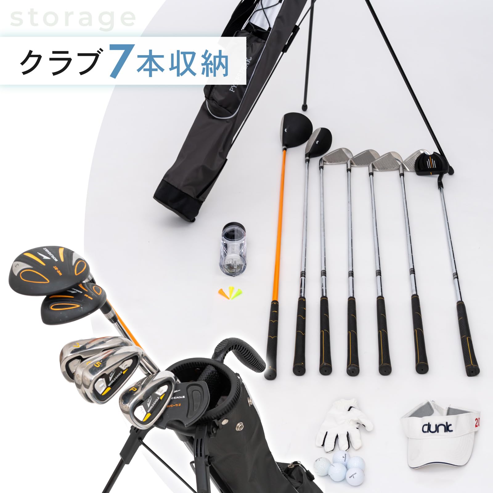 Amazon | PYKES PEAK（パイクスピーク）ゴルフ スタンドバッグ【軽量