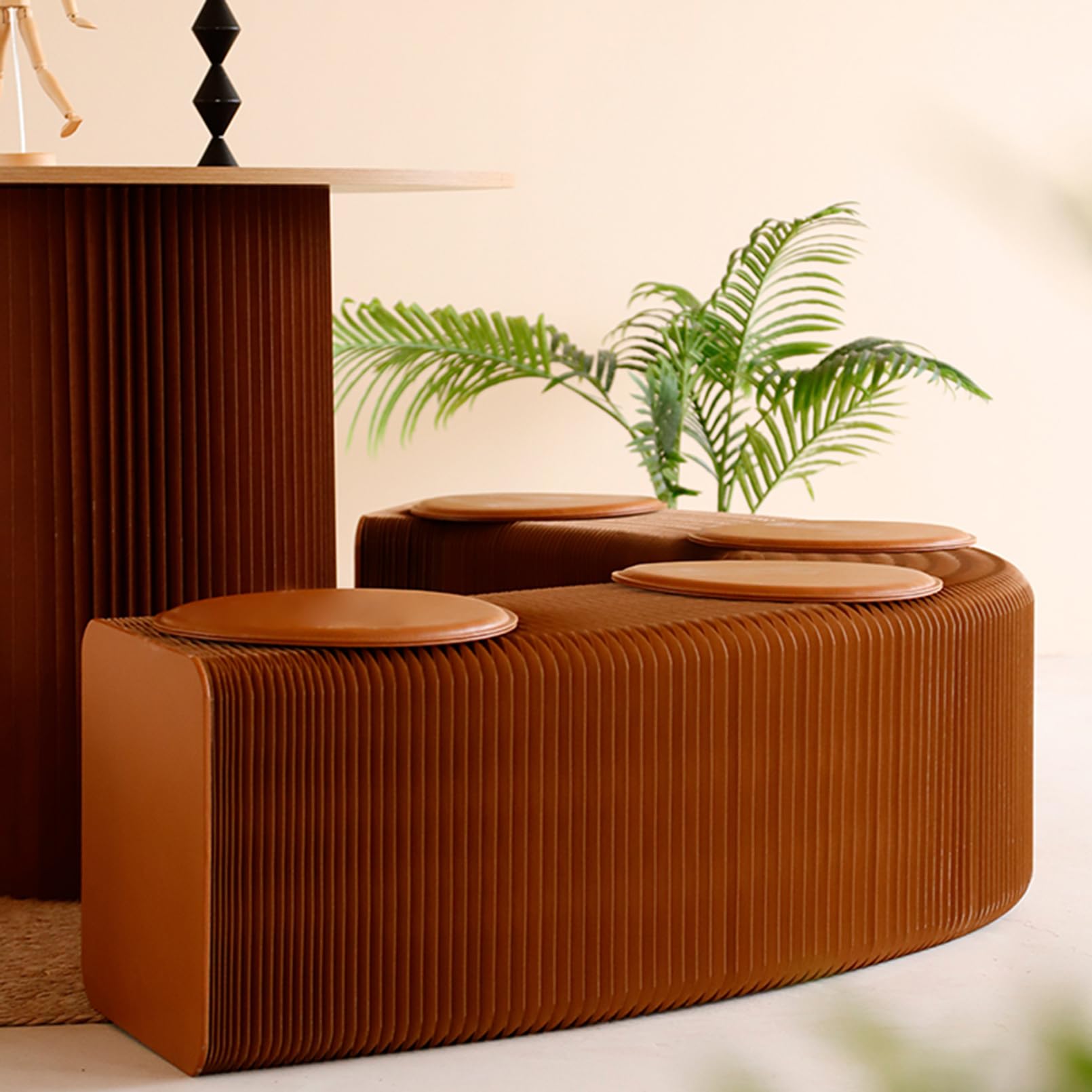 Amazon.co.jp: 伸縮式アコーディオンソファベンチペーパースツール