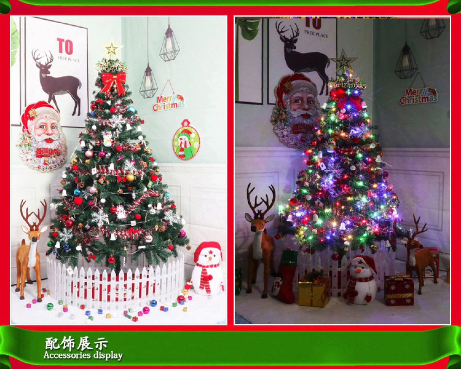 Amazon.co.jp: クリスマスツリー 180cmクリスマスツリーデコレーション