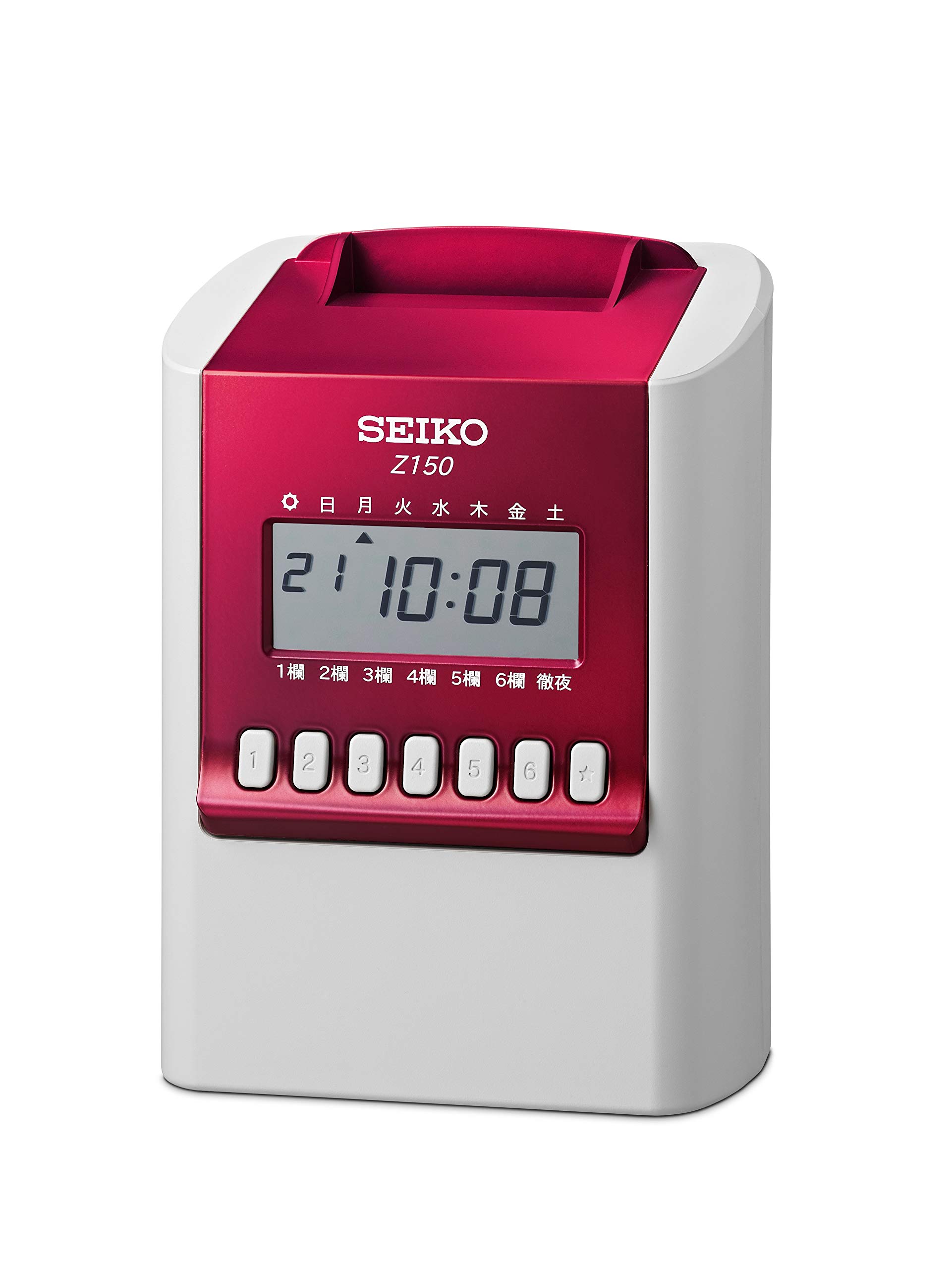 Amazon | セイコーソリューションズ 多機能タイムレコーダー 赤 Z150R