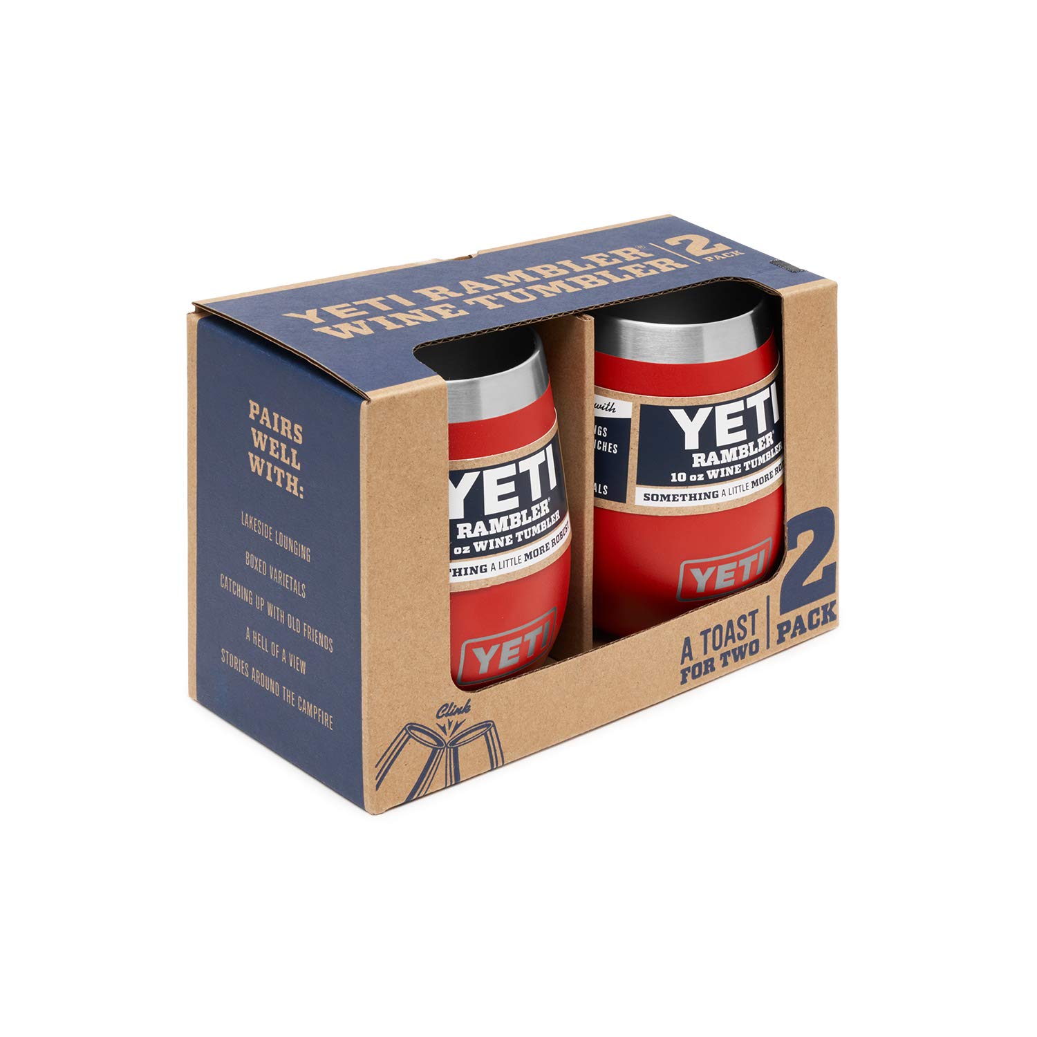 Amazon.com: YETI Rambler 10 oz Wine Tumbler, Vacuum Insulated