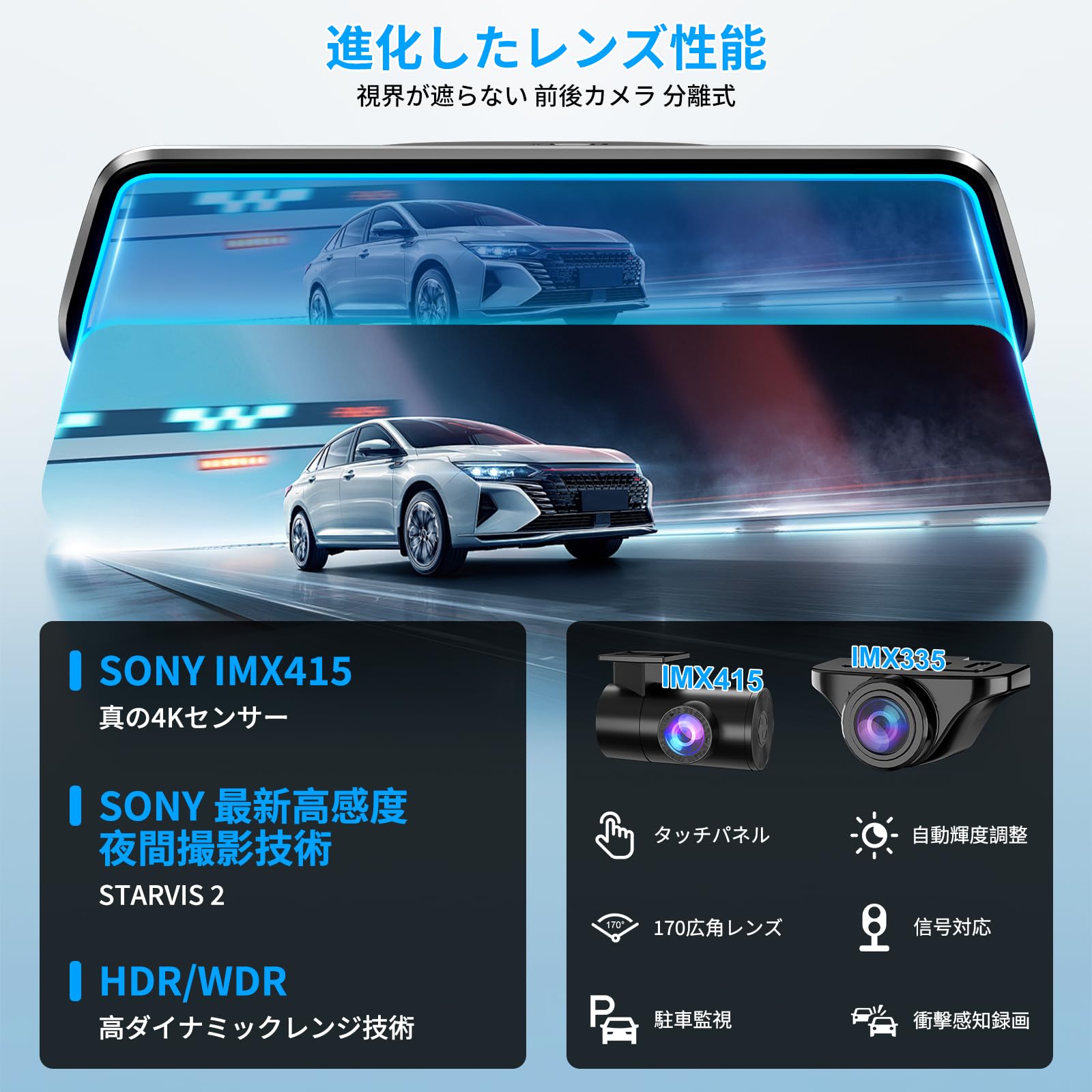 Amazon.co.jp: 【日本車種専用設計】VANBAR 純正ミラー交換型ドライブ