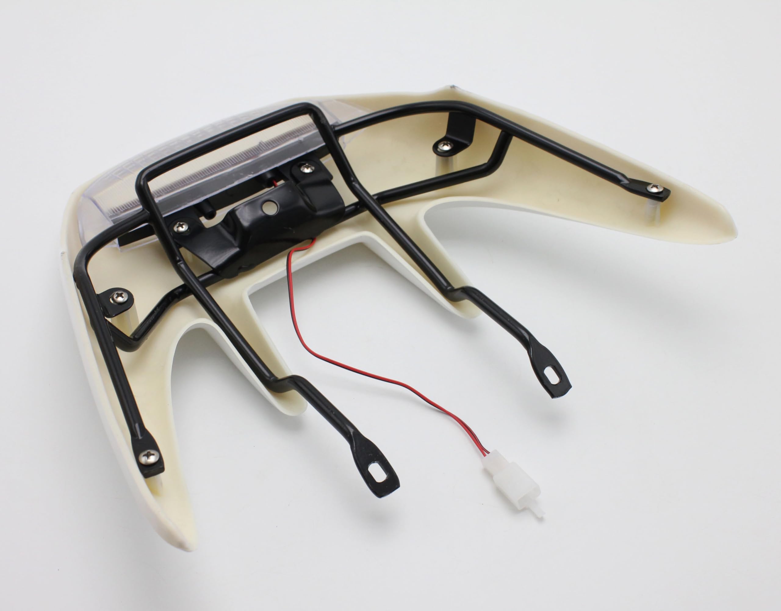 Amazon | リアスポイラー LED ステーセット 白 バイクパーツ バイク