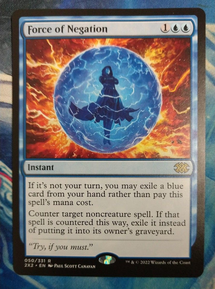 否定の力 日本語版 2枚 MTG フルアート)否定の力/Force of Negation