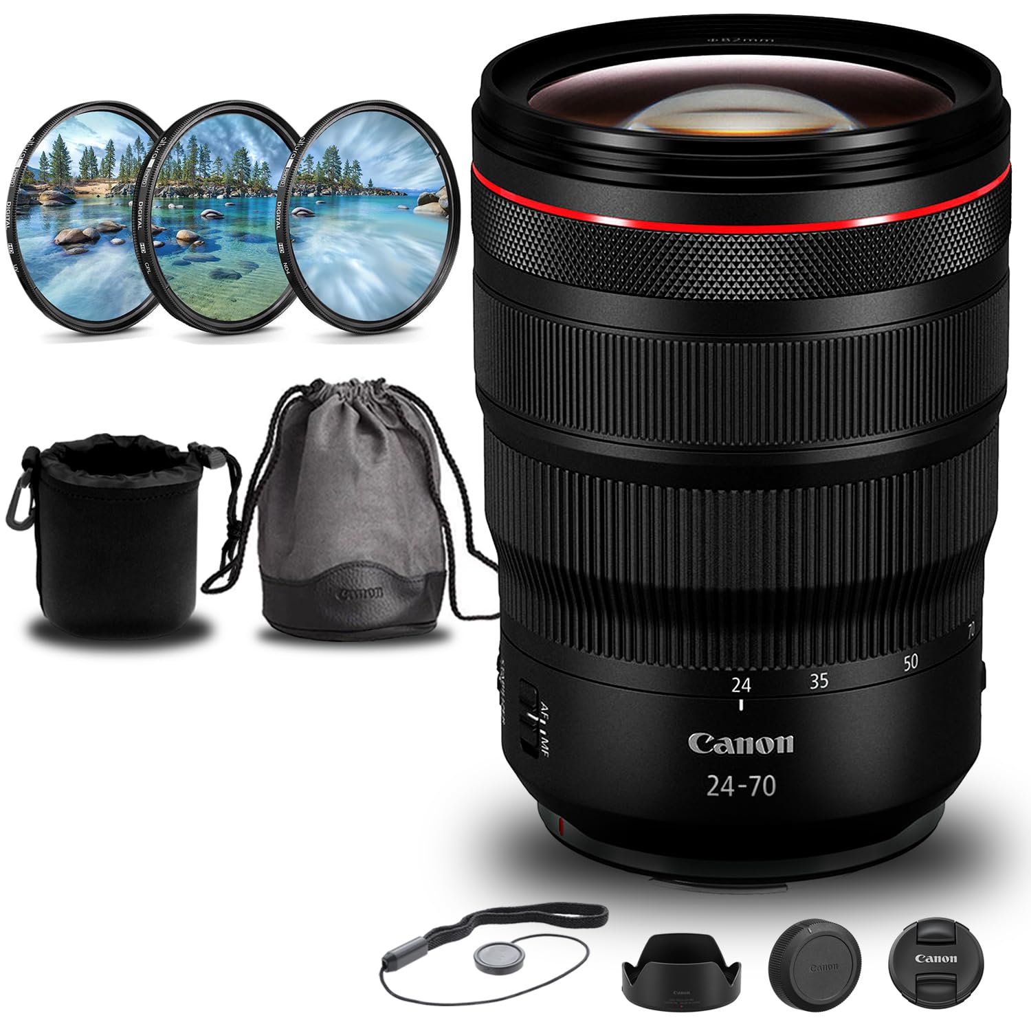Amazon.com : Canon RF 24-70mm f/2.8L is USM Lens (3680C002) +