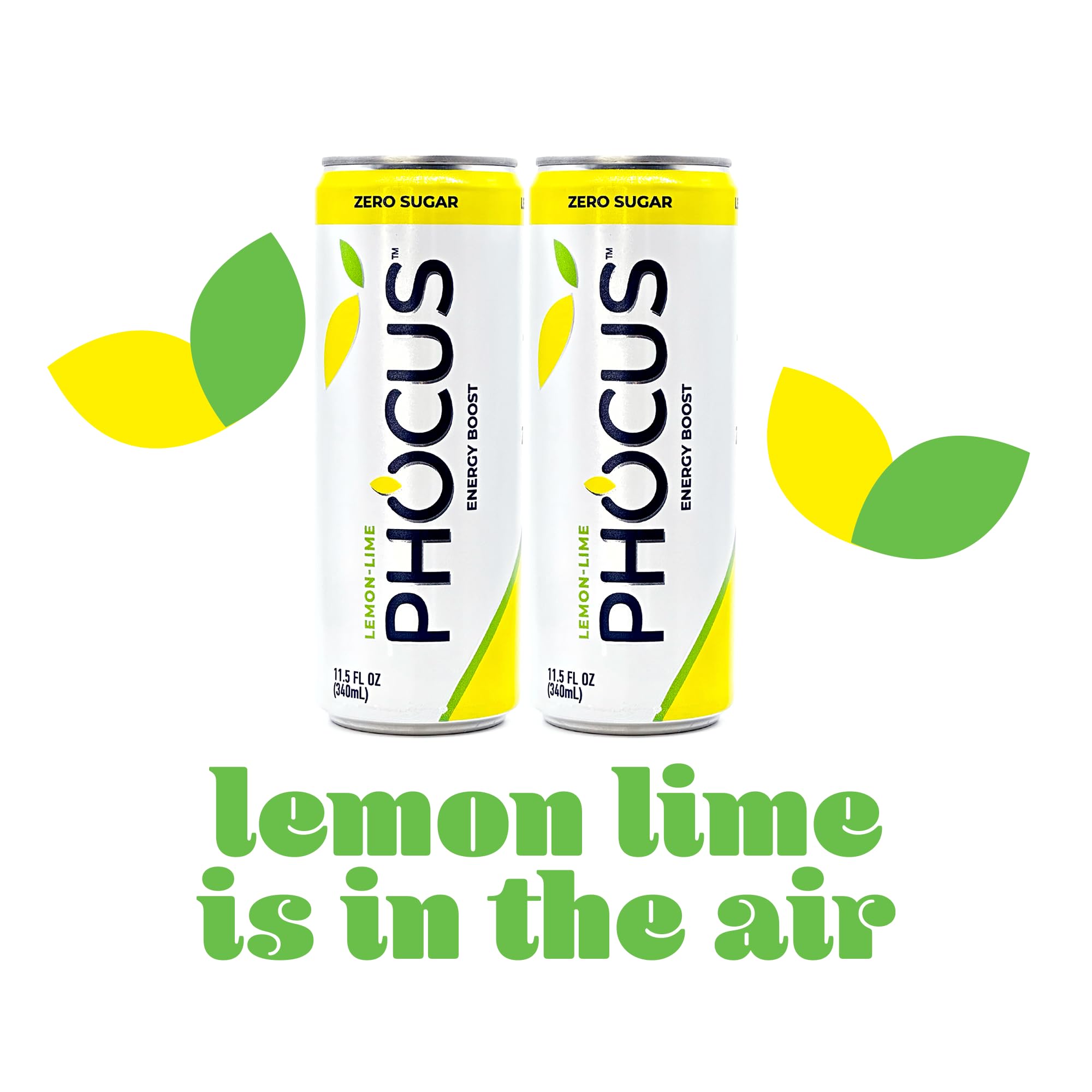 Amazon.com : PHOCUS Caffeinated Sparkling Water, Lemon Lime, 75mg