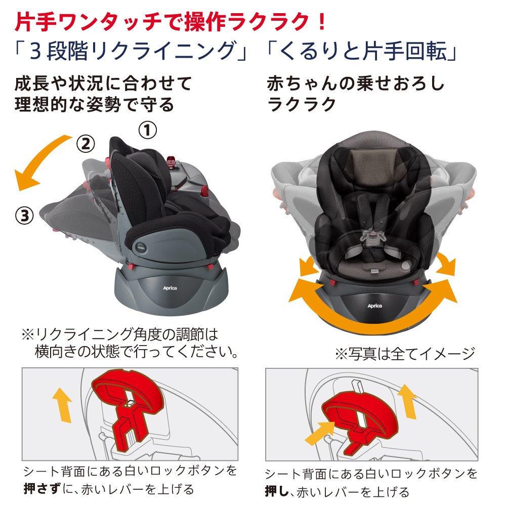 Amazon.co.jp: Aprica(アップリカ) チャイルドシート シートベルト固定