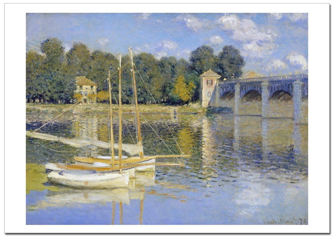 Amazon.co.jp: 世界の名画 モネ アルジャントゥイユの橋（Le Pont d