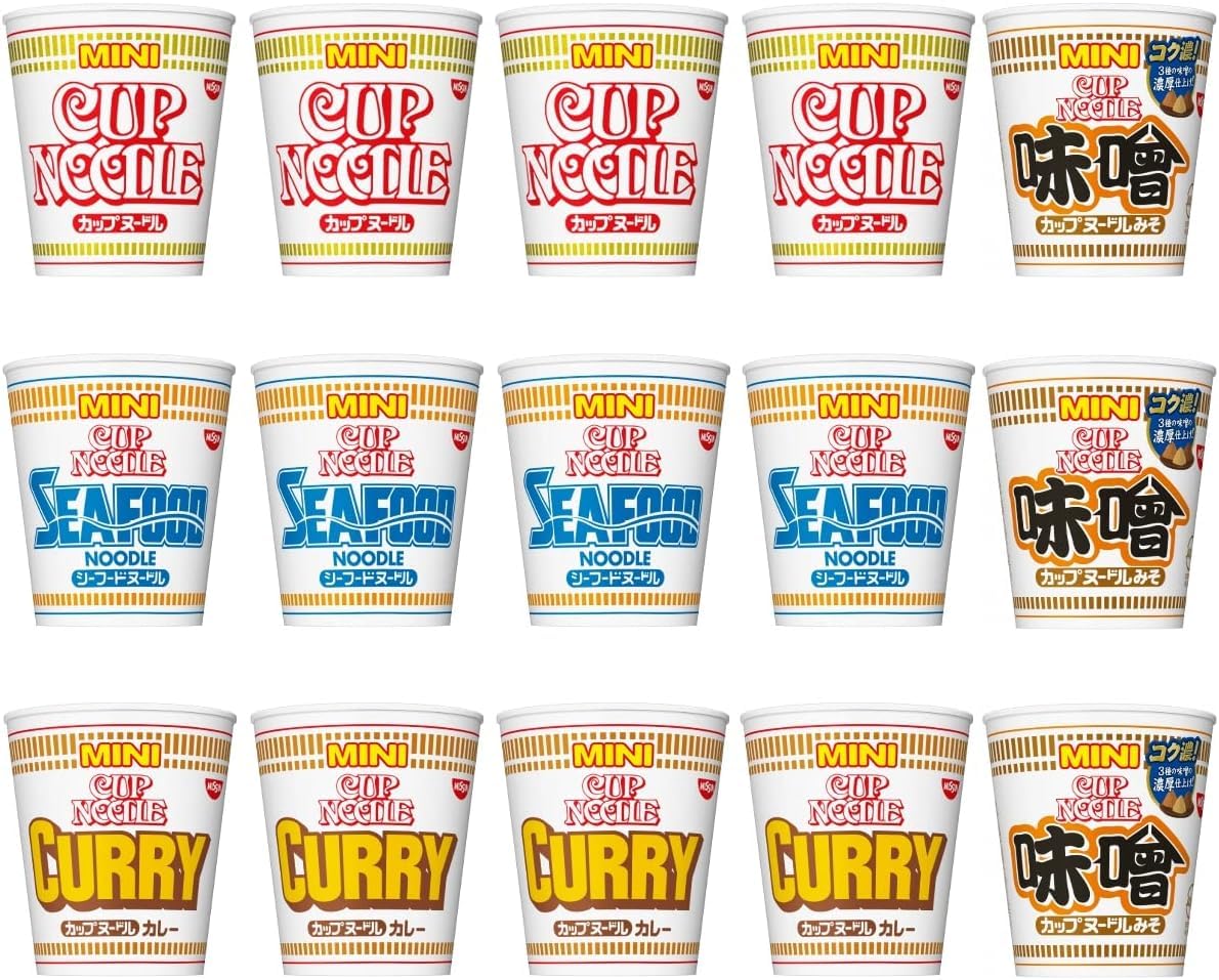 Amazon.co.jp: 日清食品 カップヌードルミニ 詰め合わせセット 4種15食