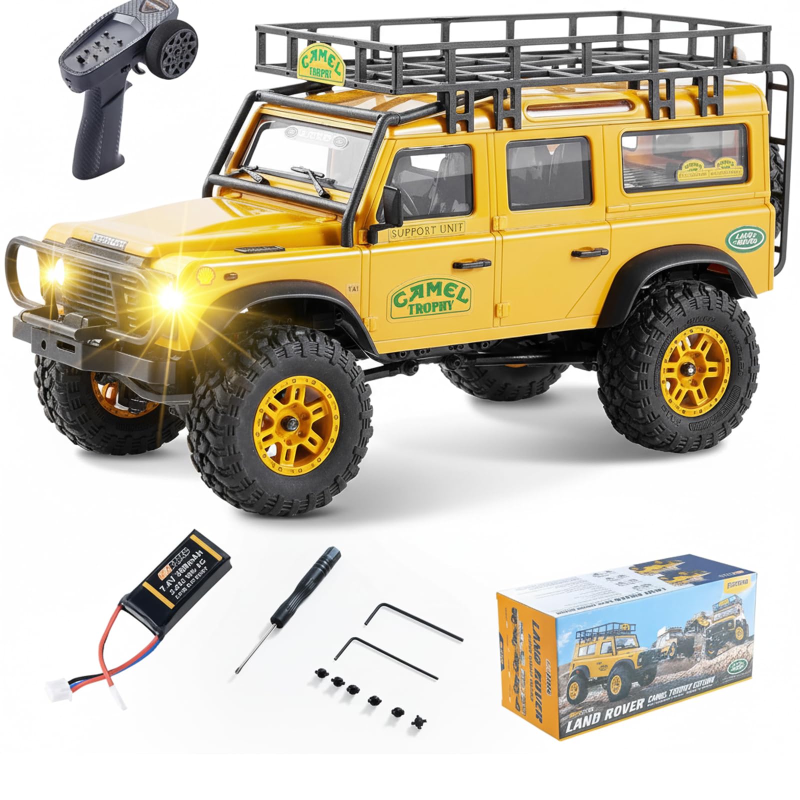 Amazon.com: EAZYRC FMS 1/24 FCX24M RC Crawler RTR, Land Rover