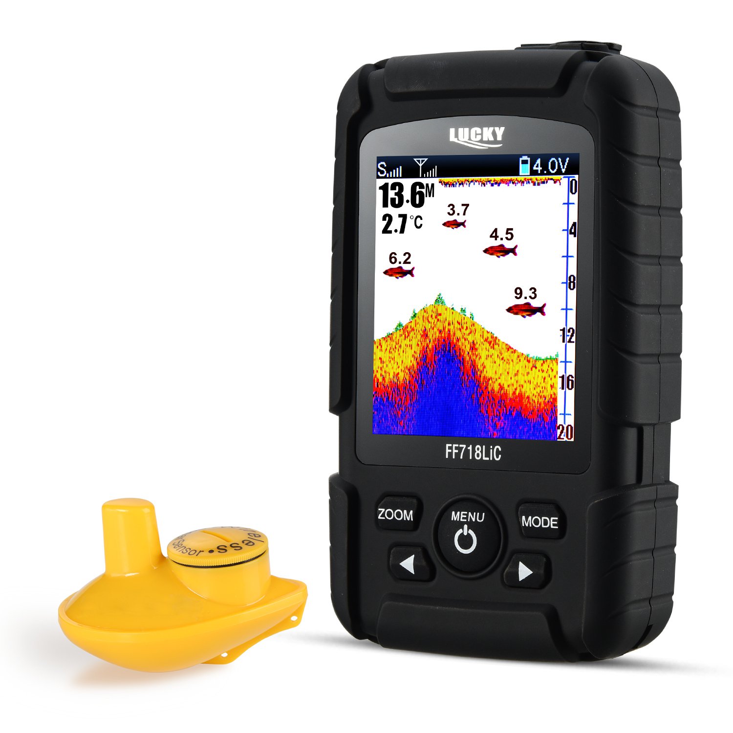 Amazon.com: LUCKY Portable Fish Finder,Handheld Waterproof Depth