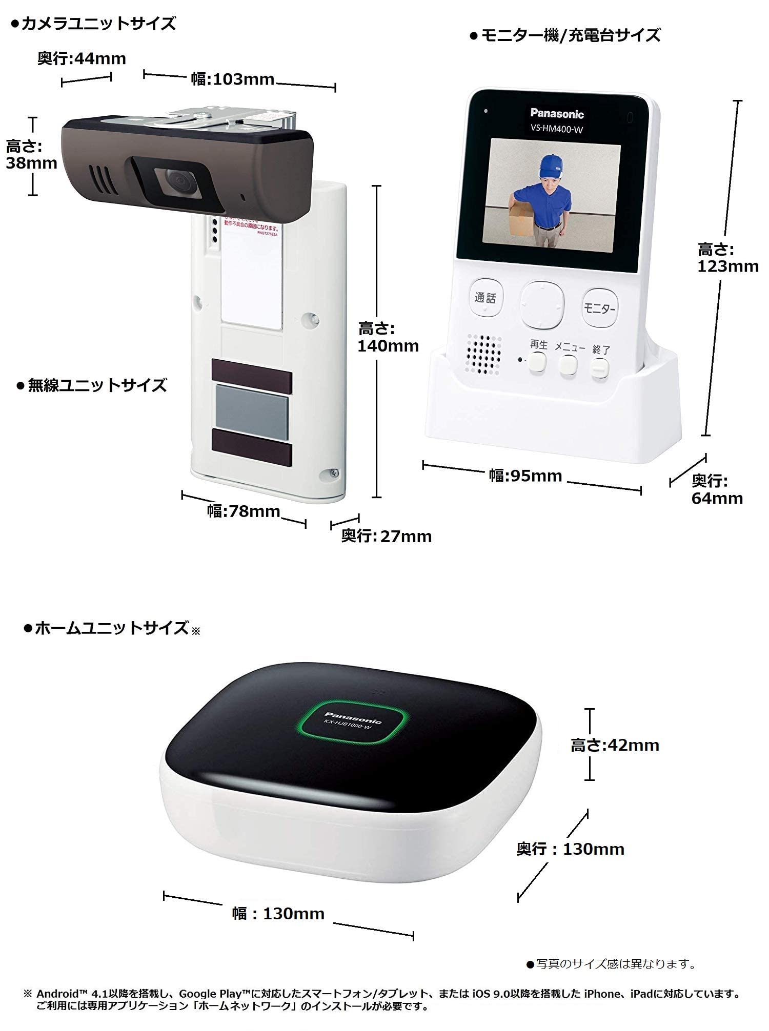 Amazon.co.jp: パナソニック モニター付きドアカメラキット VS-HC400K