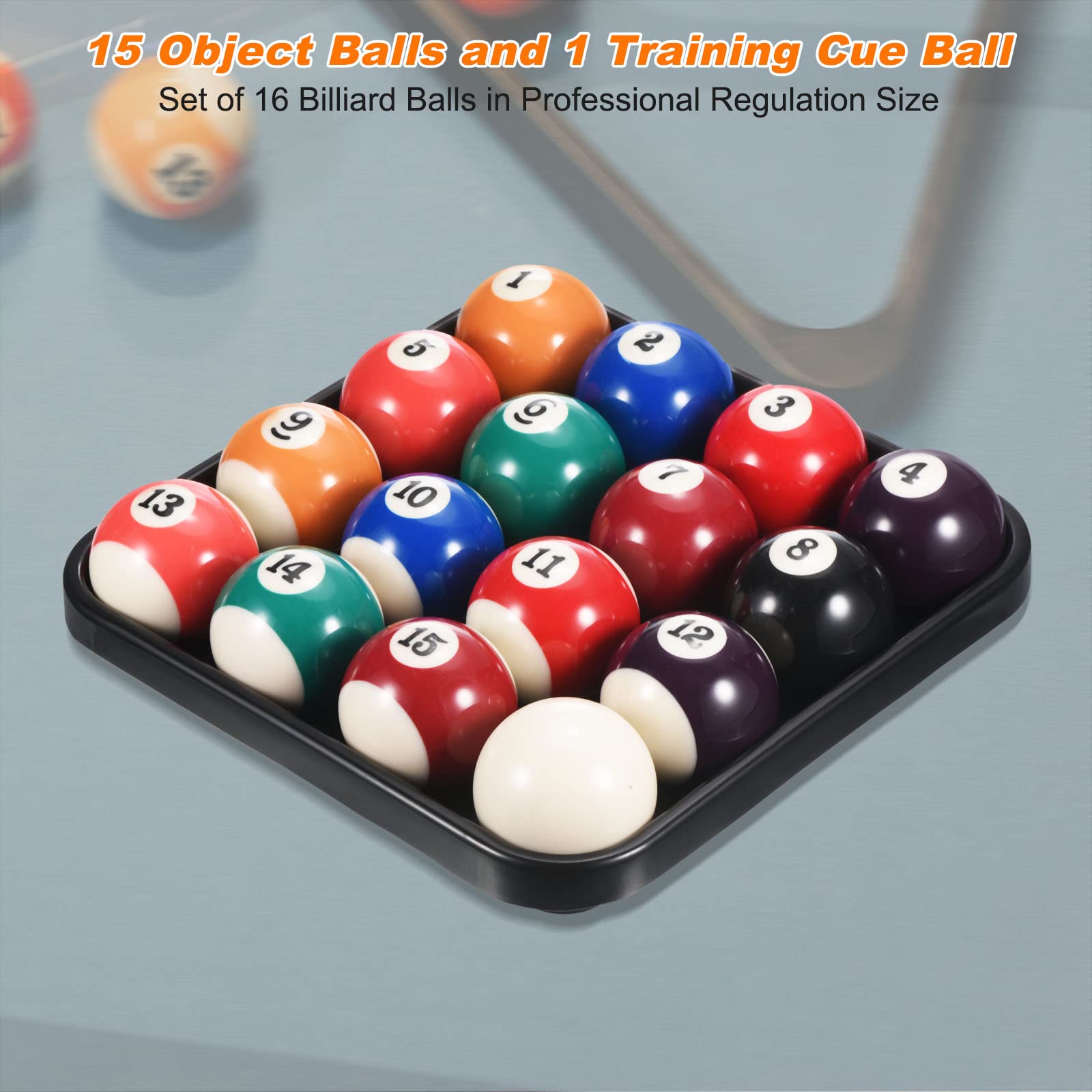 Amazon | PATIKIL プールビリヤードボールセット 2-1/4