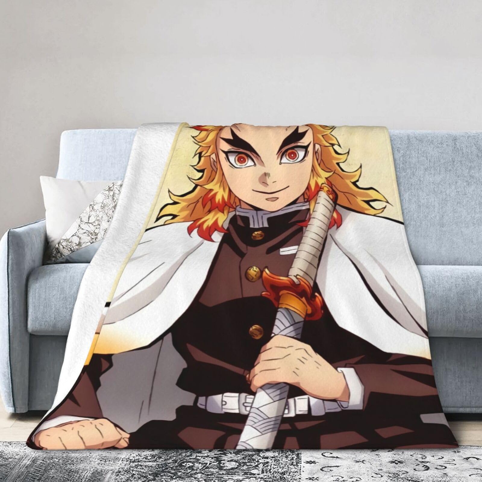 鬼滅の刃×CRAFTHOLIC もふもふブランケット 煉獄杏寿郎 【公式通販】
