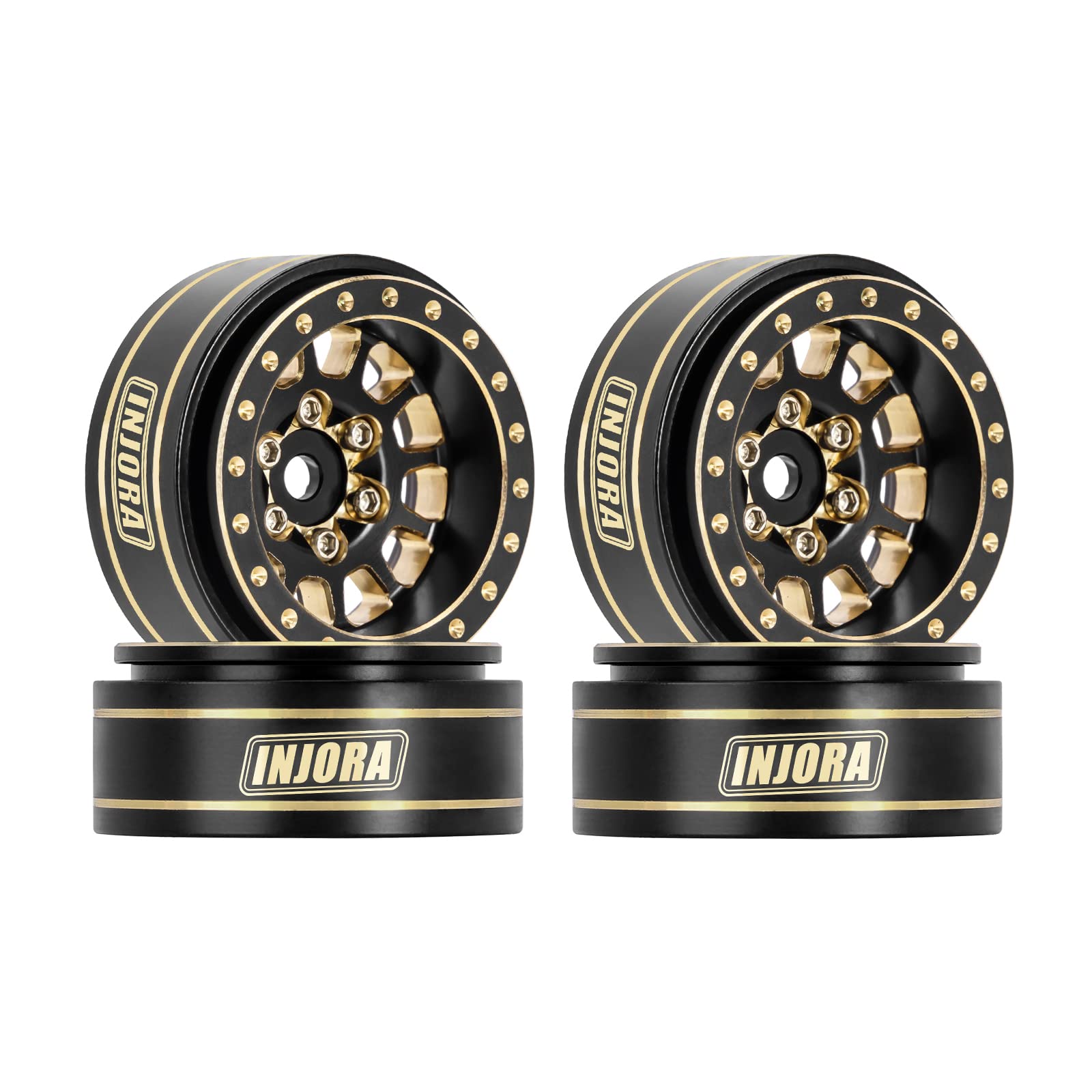 Amazon.com: INJORA 1.0 Plus Brass Beadlock Wheel Rims 4PCS 12