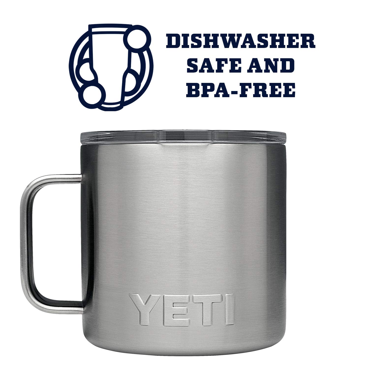 Amazon | YETI Rambler 14oz(414ml)マグ (Stainless) | YETI