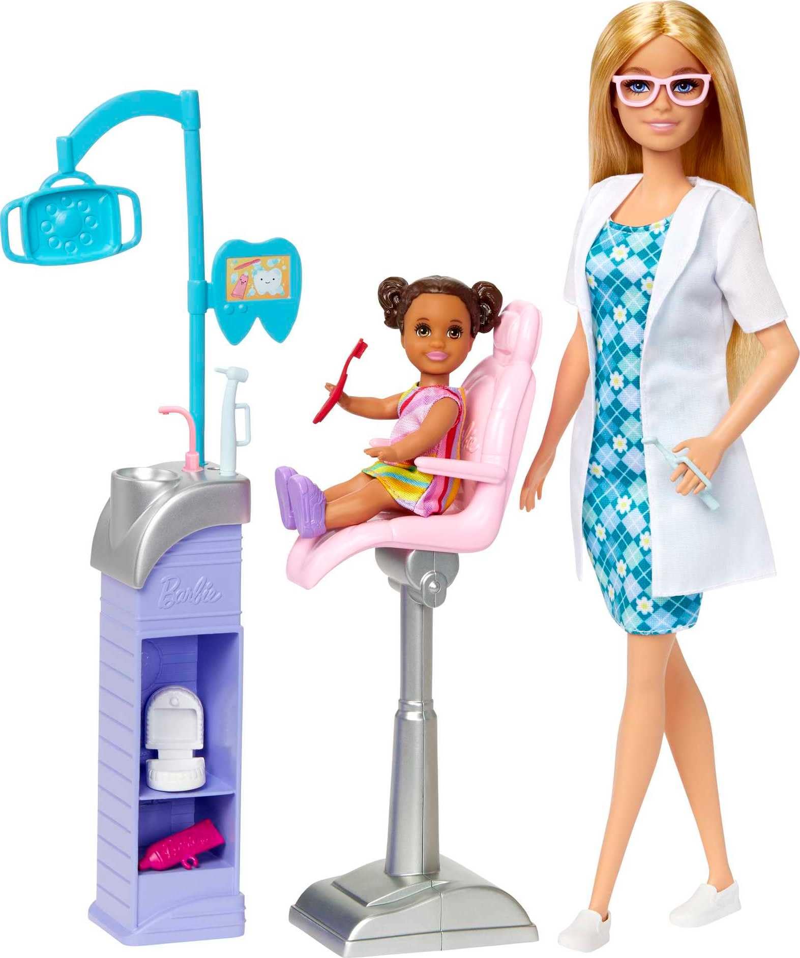 Amazon.com: Barbie Careers Playset, Dentist Set with Blonde