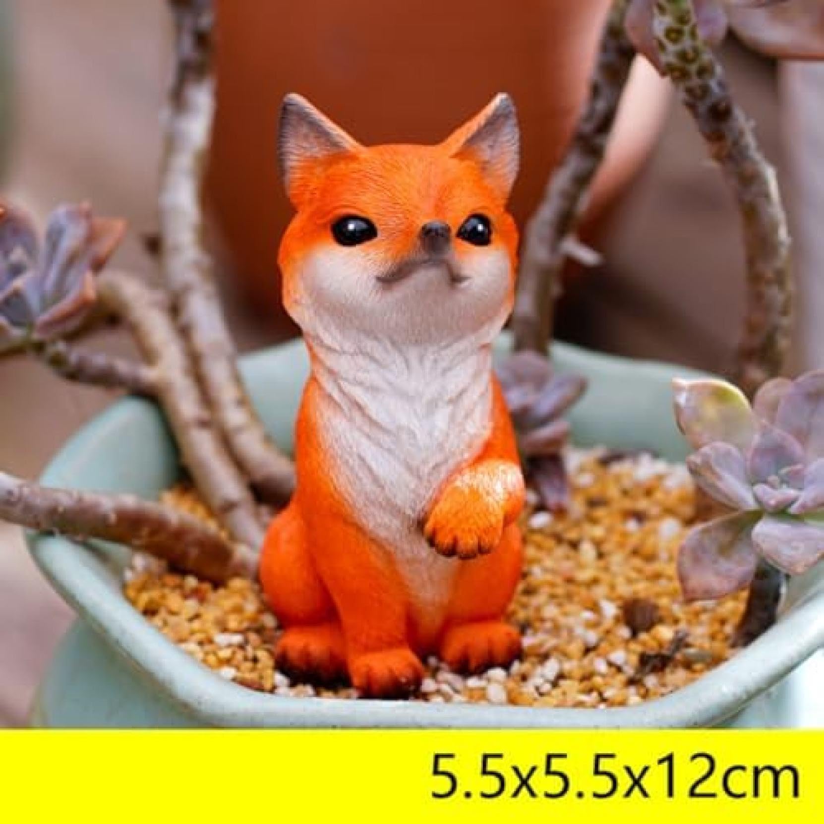 Amazon.co.jp: 狐 グッズ 置物 動物 フィギュア きつね F パーティー