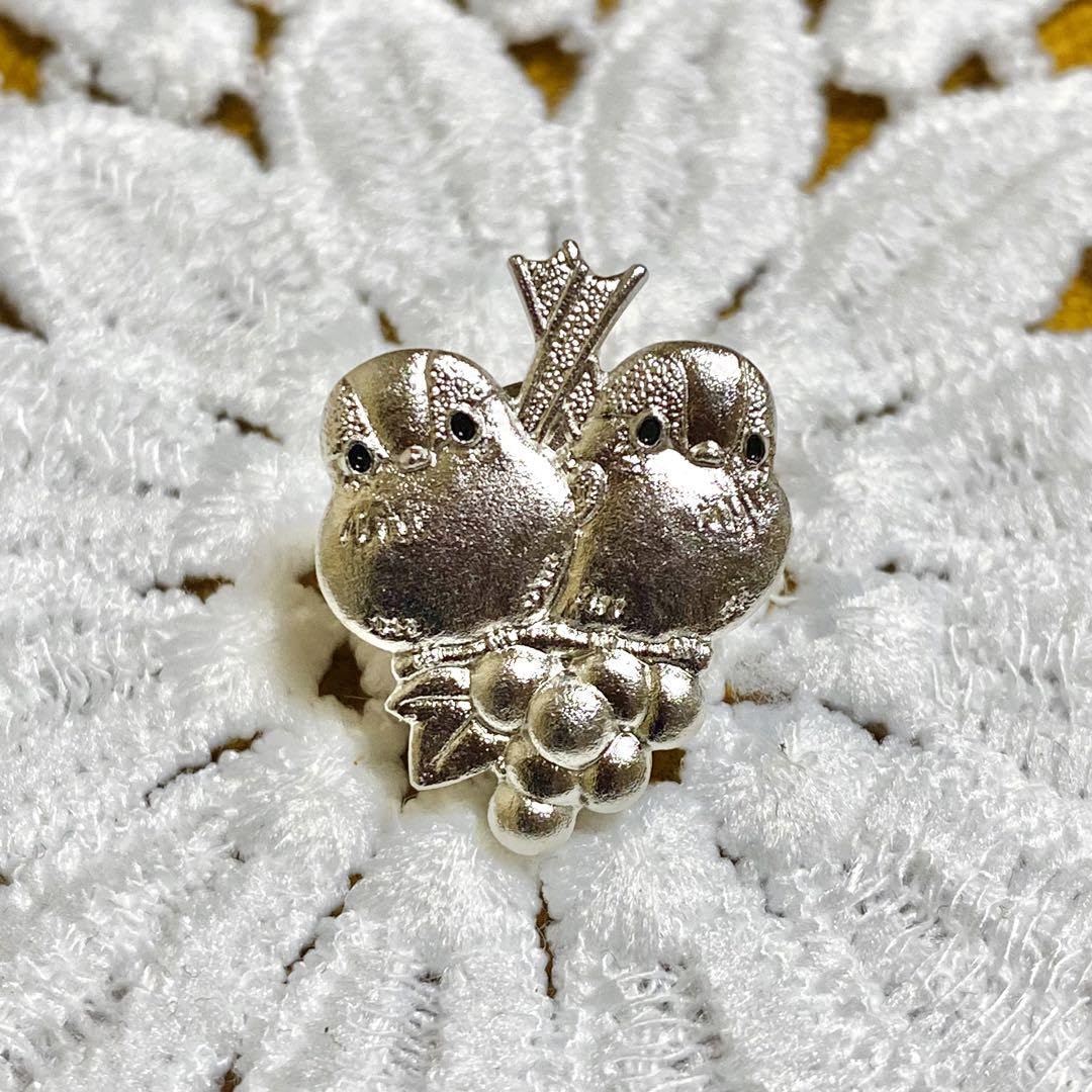 Amazon.co.jp: 日本野鳥の会 エナガ シルバー ブローチ 純銀製