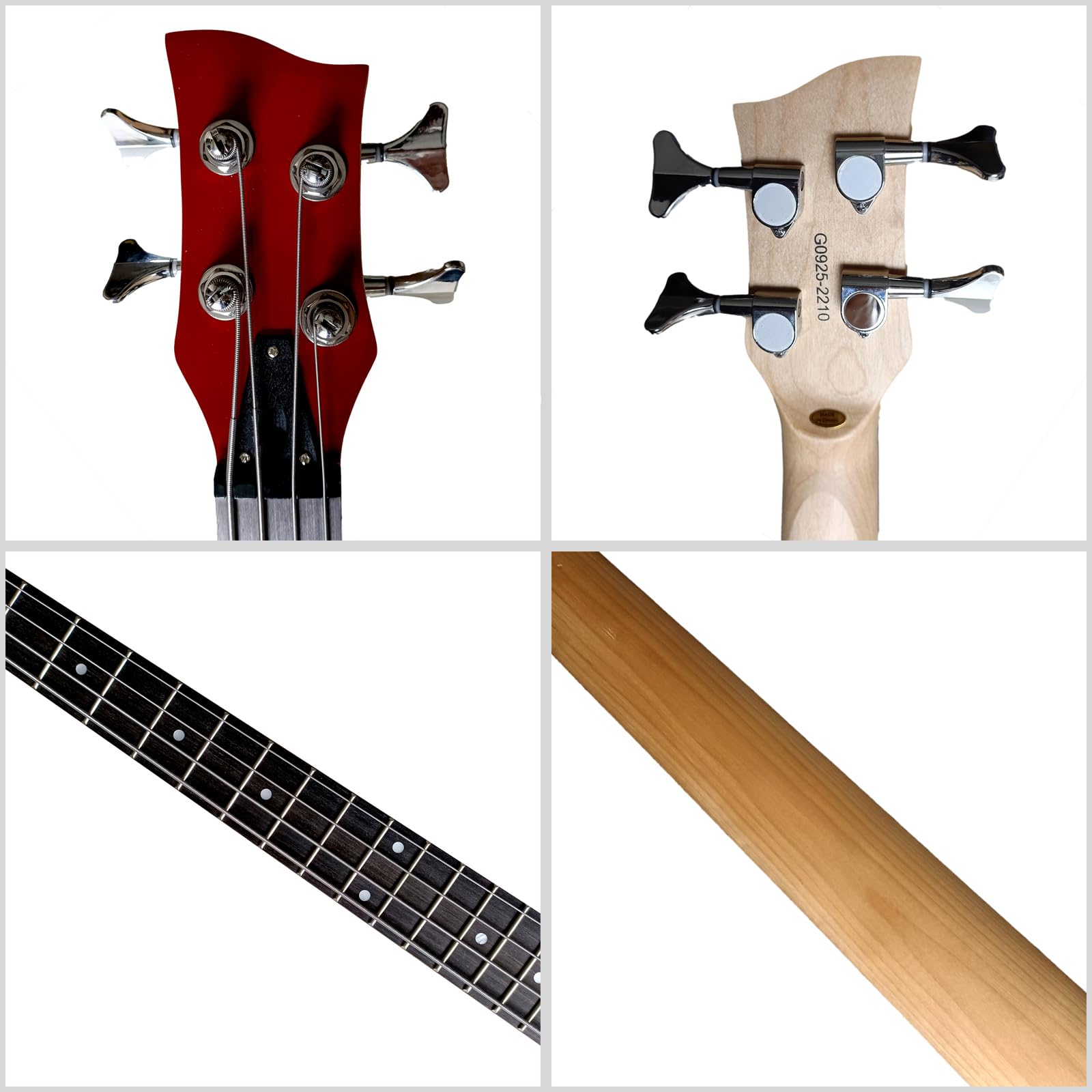 Amazon | トラベルミニエレキベースギターマホガニーボディ24フレット