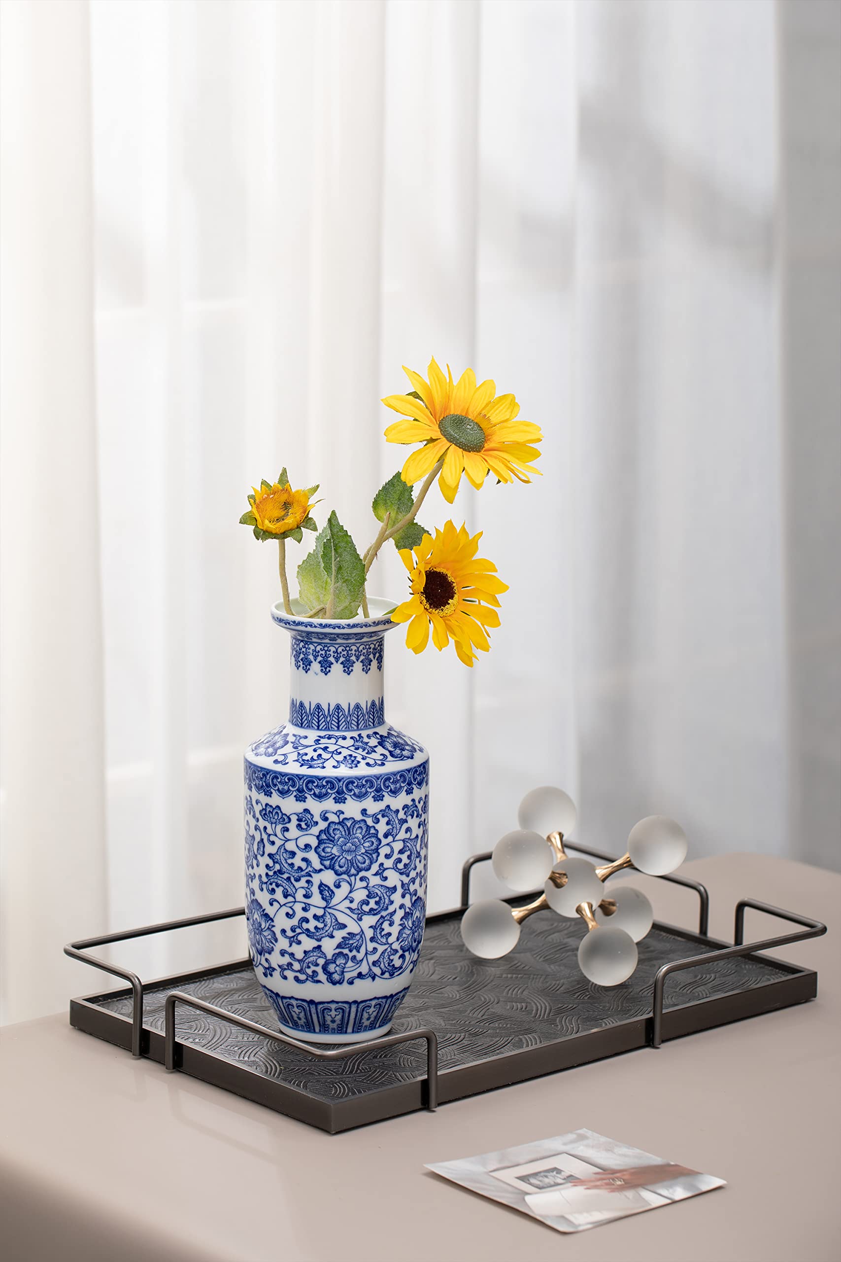 Amazon.co.jp: GaLouRo 青と白の花瓶、青の花瓶、シノワズリーの花瓶