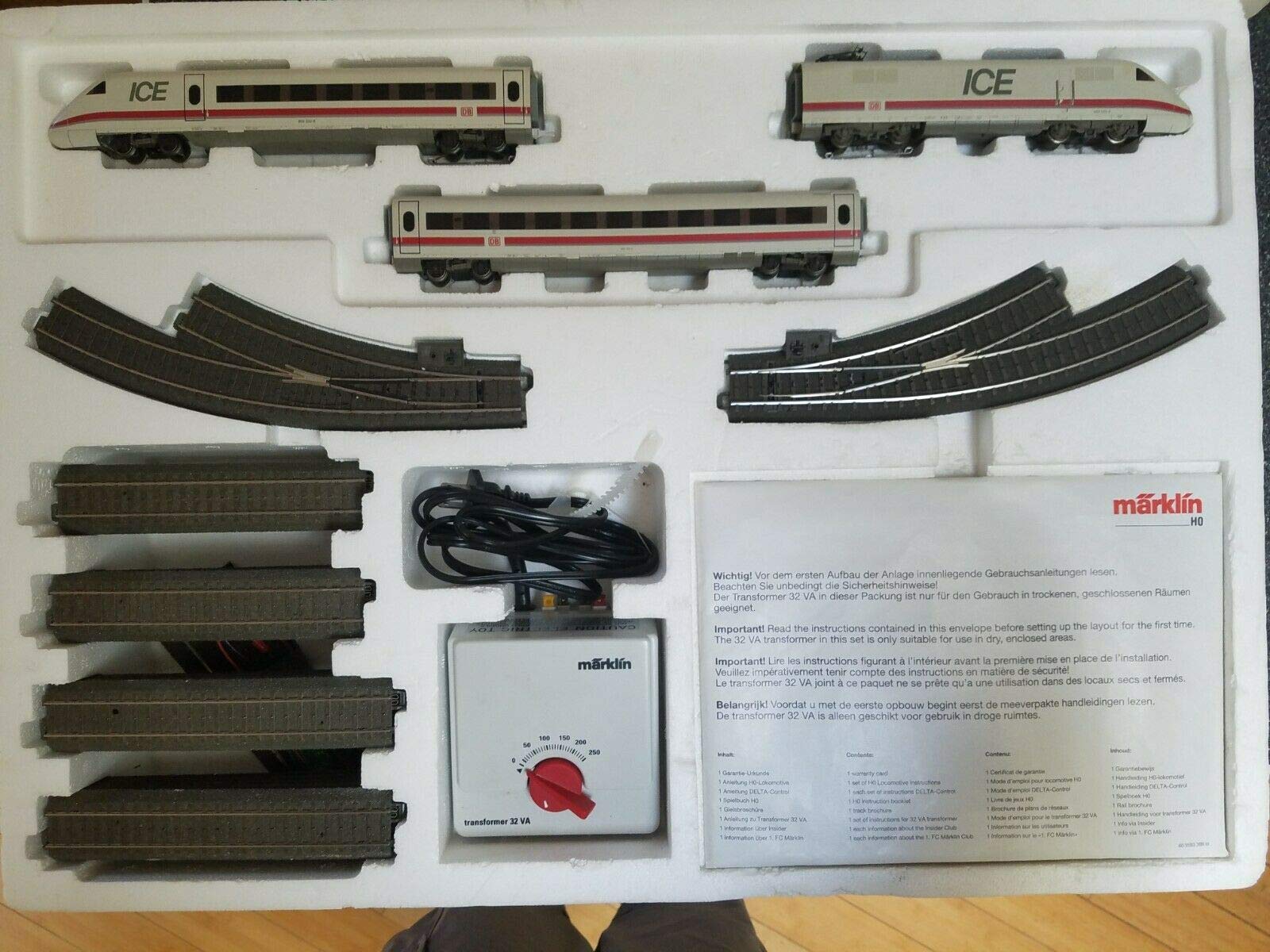 Amazon.com: MARKLIN HO Fast Delta ICE-II Starter Train Set 29785