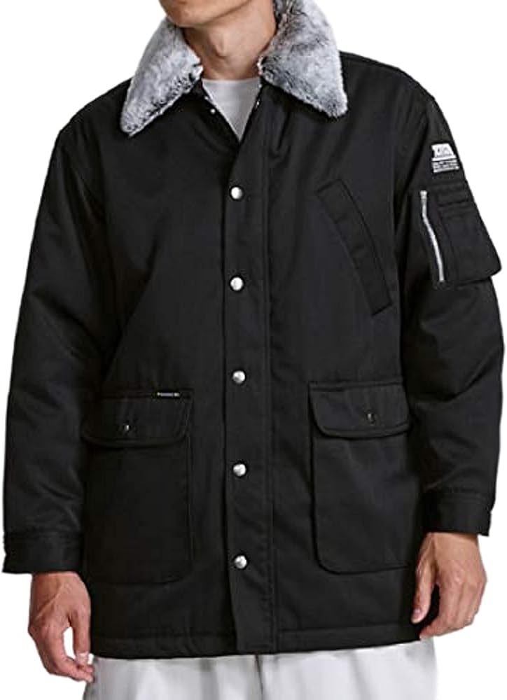 Amazon.co.jp: [寅壱] 防寒服 ハーフコート 2530-150 ブラック LL