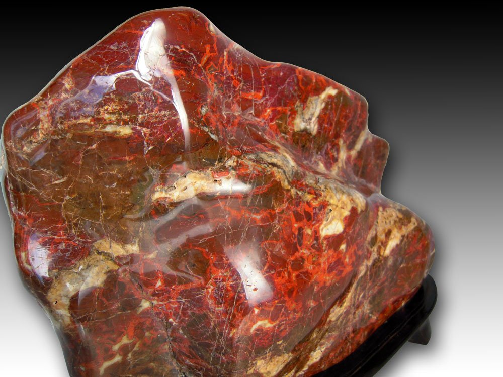 Amazon.co.jp: 紅加茂石 水石 kaw003 赤石 盆石 鑑賞石 : ホーム＆キッチン