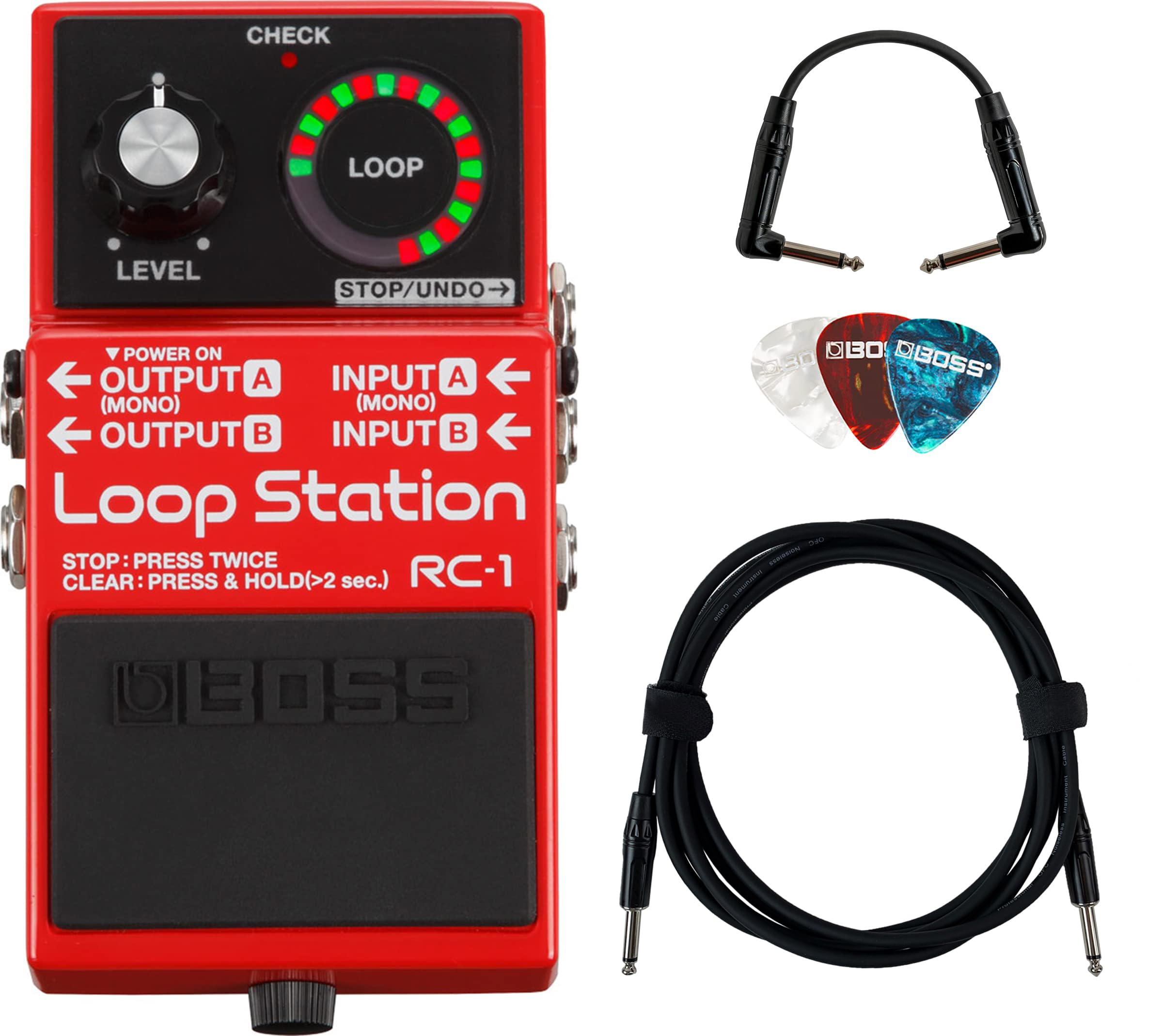 Amazon.com: Boss RC-1 Loop Station Bundle with Gearlux Instrument