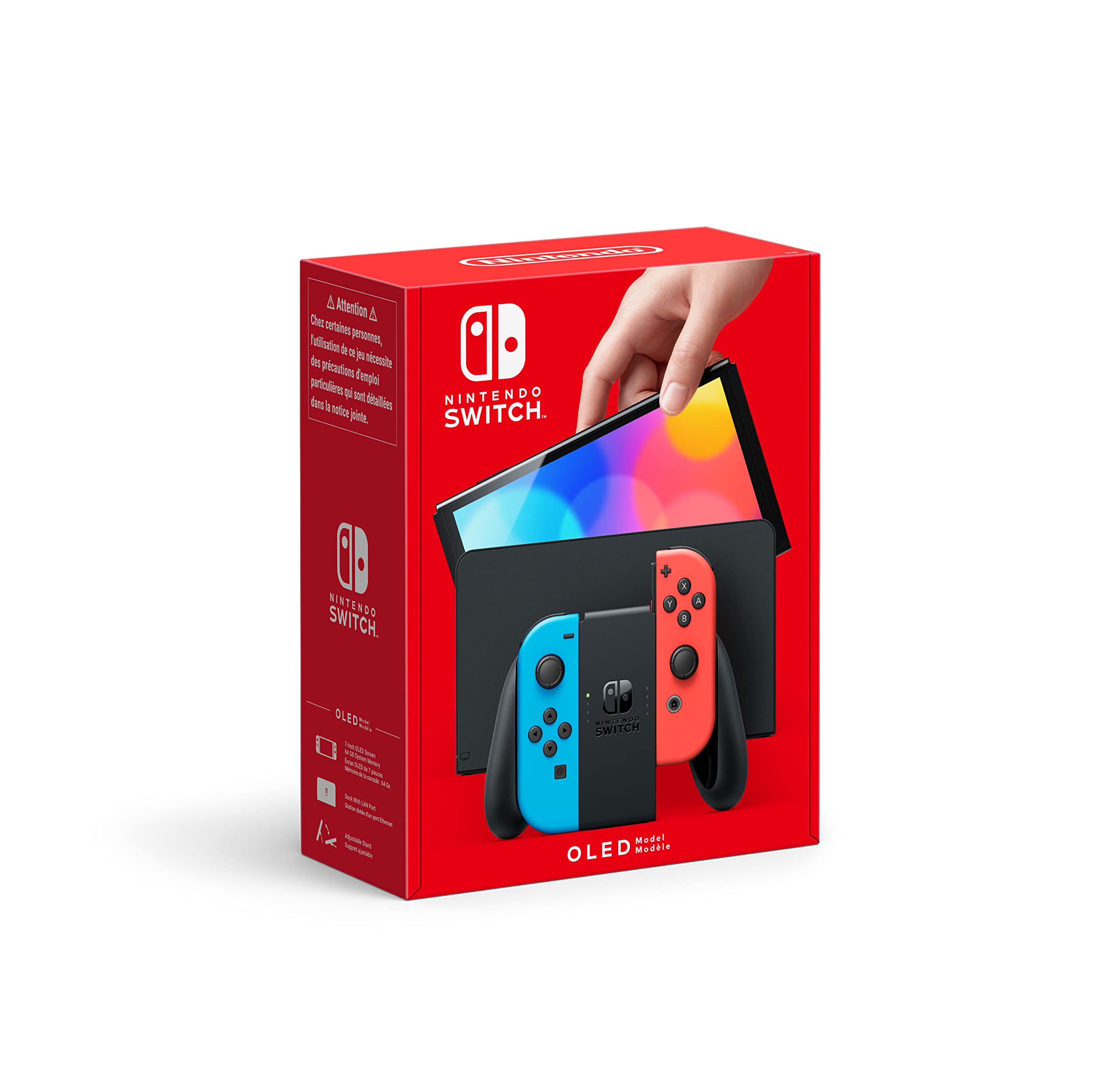 Amazon.com: Nintendo Switch (OLED Model) - Neon Blue/Neon Red