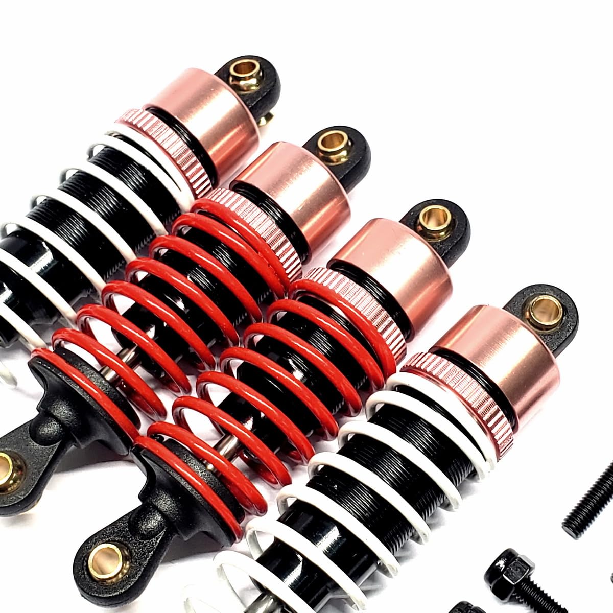 z*e様 タミヤ製ハイキャップアルミオイルダンパーフロントリア4本