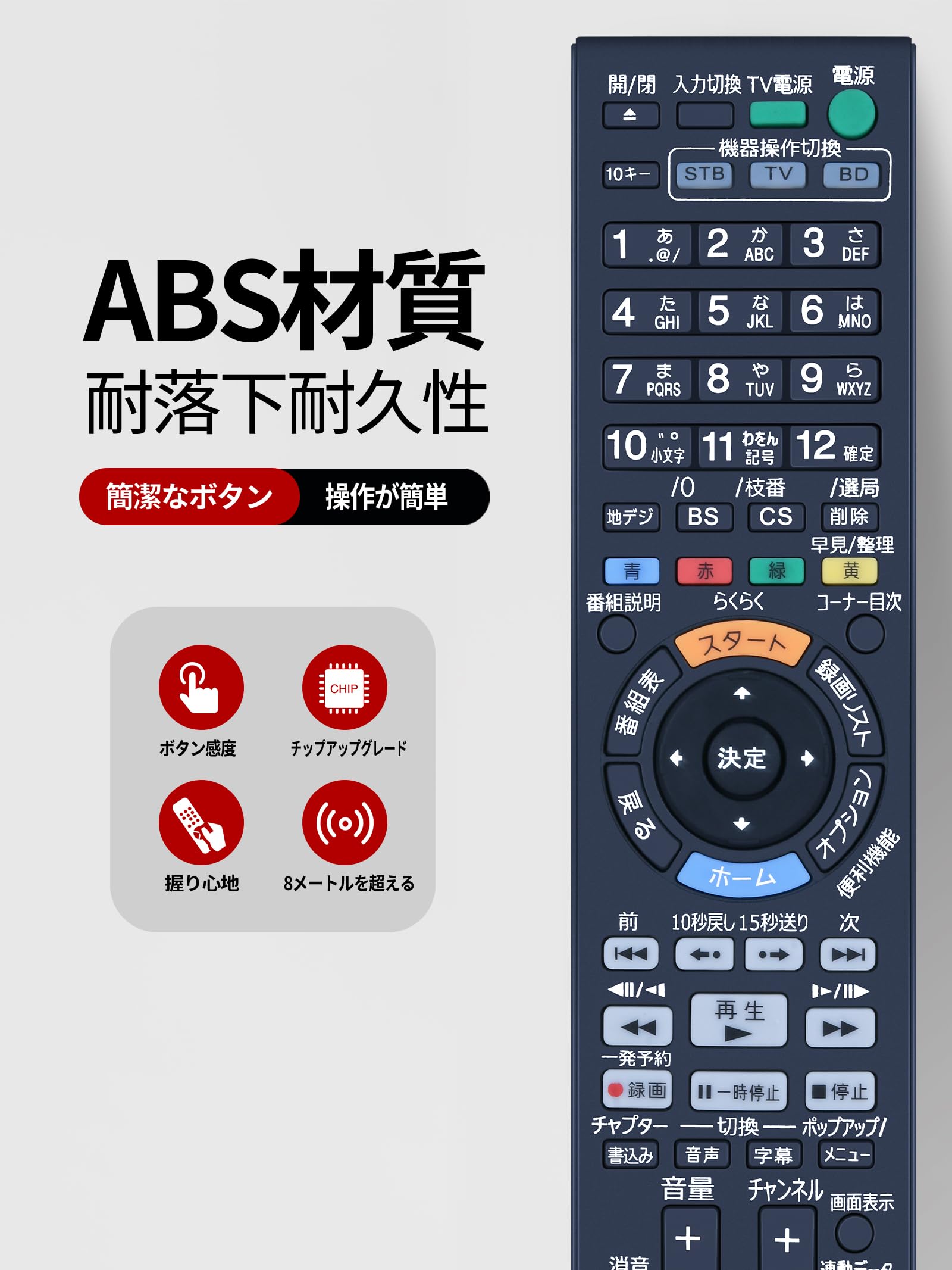 Amazon | ブルーレイレコーダーリモコン RMT-B012J for ソニー