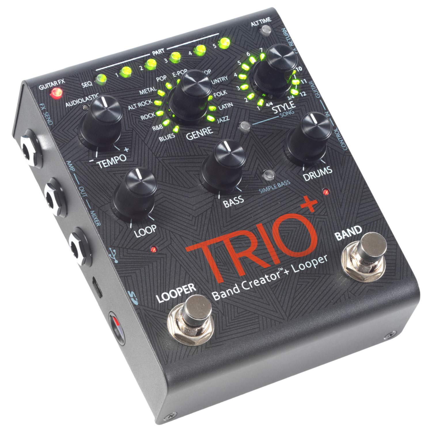 Amazon.com: DigiTech Trio+ Band Creator + Looper w/ FS3X
