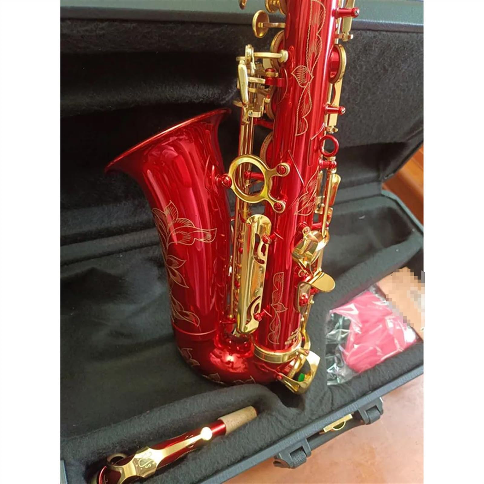 Amazon | 初心者 サックス レッド アルト サックス E フラット マウス