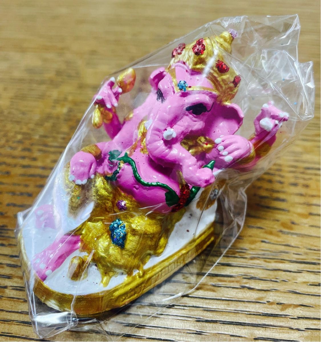 Amazon.co.jp: ピンクのガネーシャ 置物 ピンクガネーシャ 小 バンコク