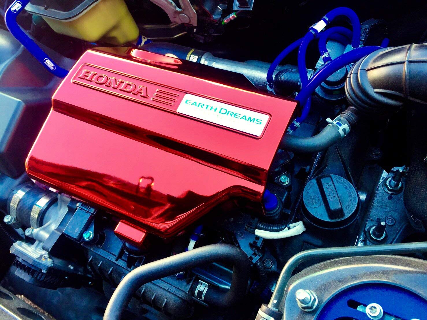 Amazon | ホンダ S660用 エンジンカバー 赤 メッキ WITHオリジナル