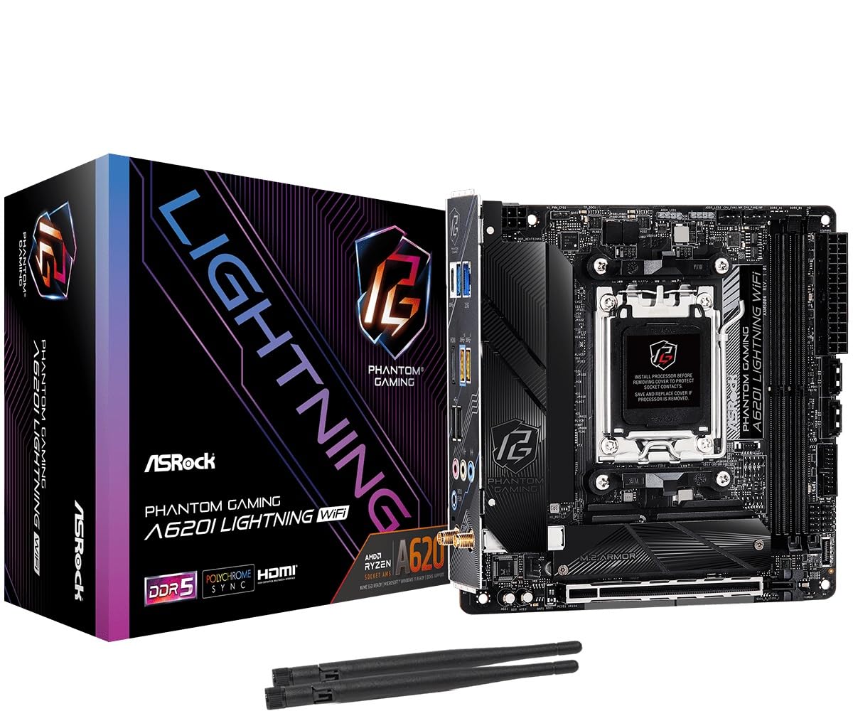 Amazon | ASRock A620I Lightning WiFi AMD AM5 Mini-ITX マザーボード