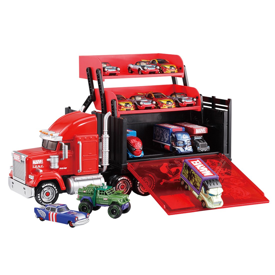 Amazon | トミカ マーベル チューン メガキャリー | ミニカー・ダイ