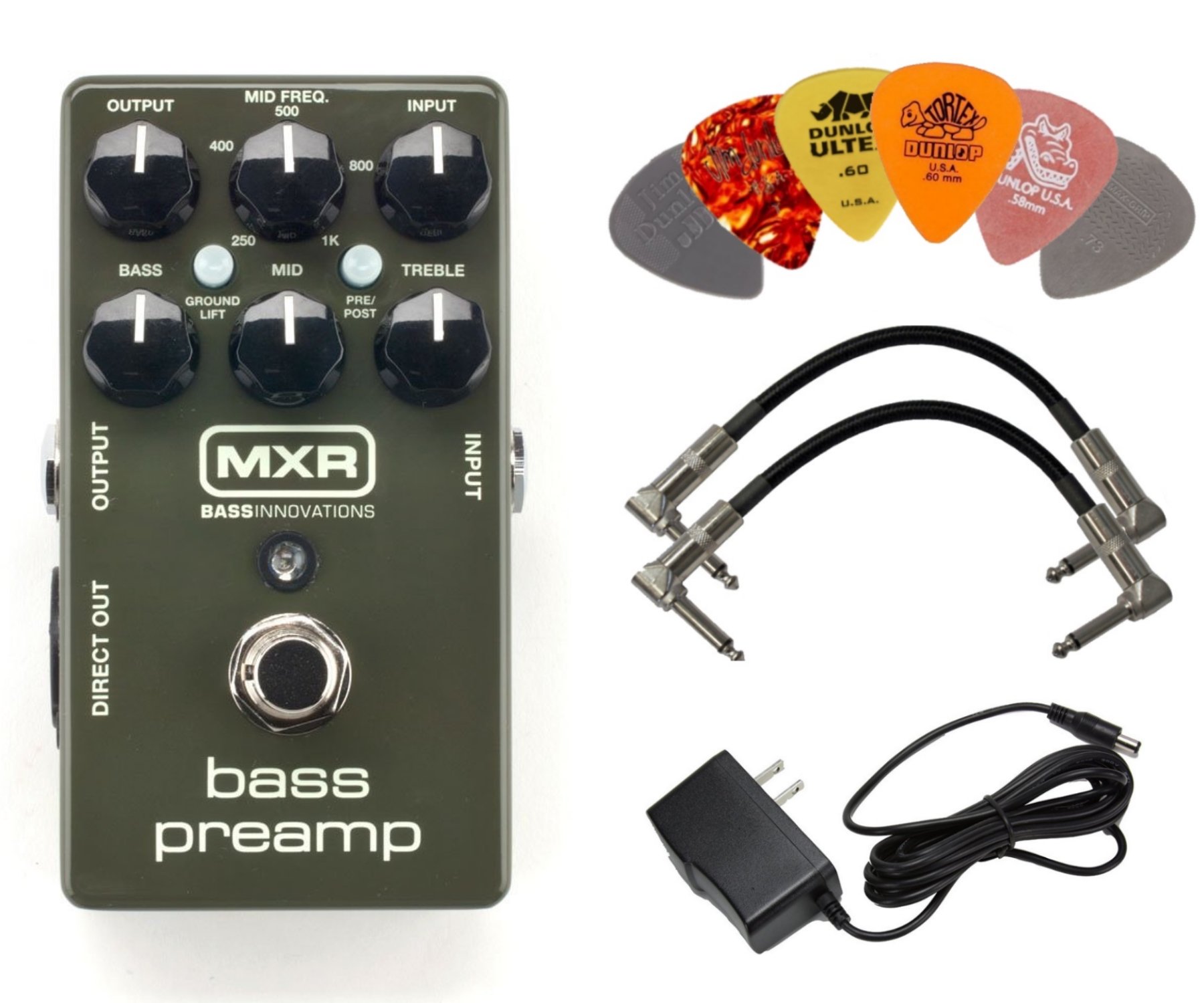 Amazon.com: MXR M81 Bass Preamp Pedal Bundle with 9V Power Supply