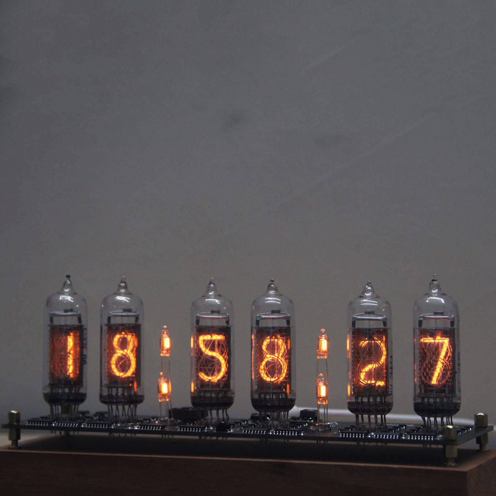 Amazon.co.jp: ニキシー管時計、IN-14手作りニキシー管時計、電源オフ