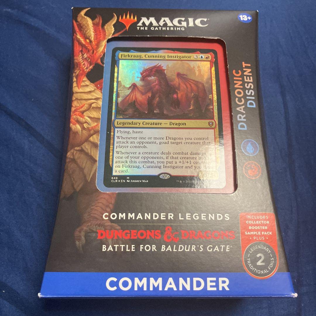 Amazon.co.jp: MTG バルダーズ・ゲート 統率者デッキ ドラゴンの降下