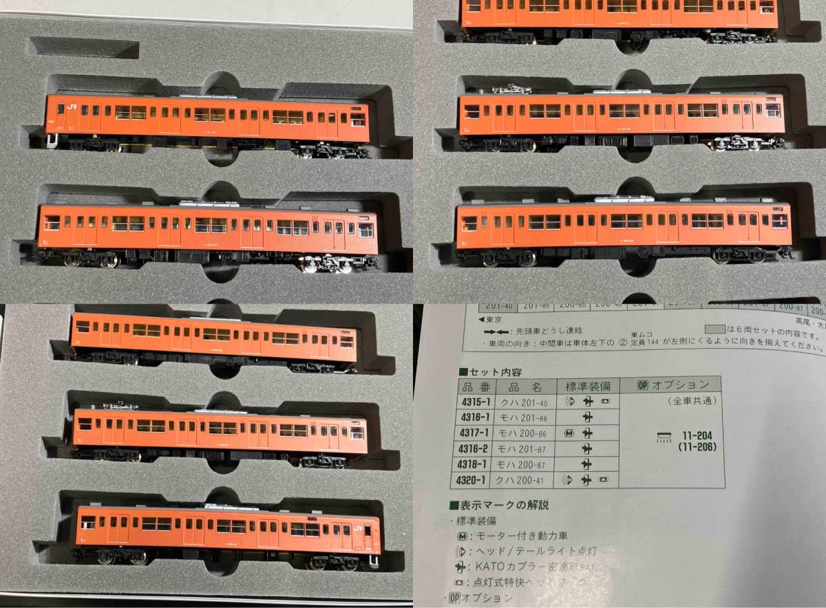 Amazon | Nゲージ KATO 10-370 201系電車 (中央線色) 6両基本セット