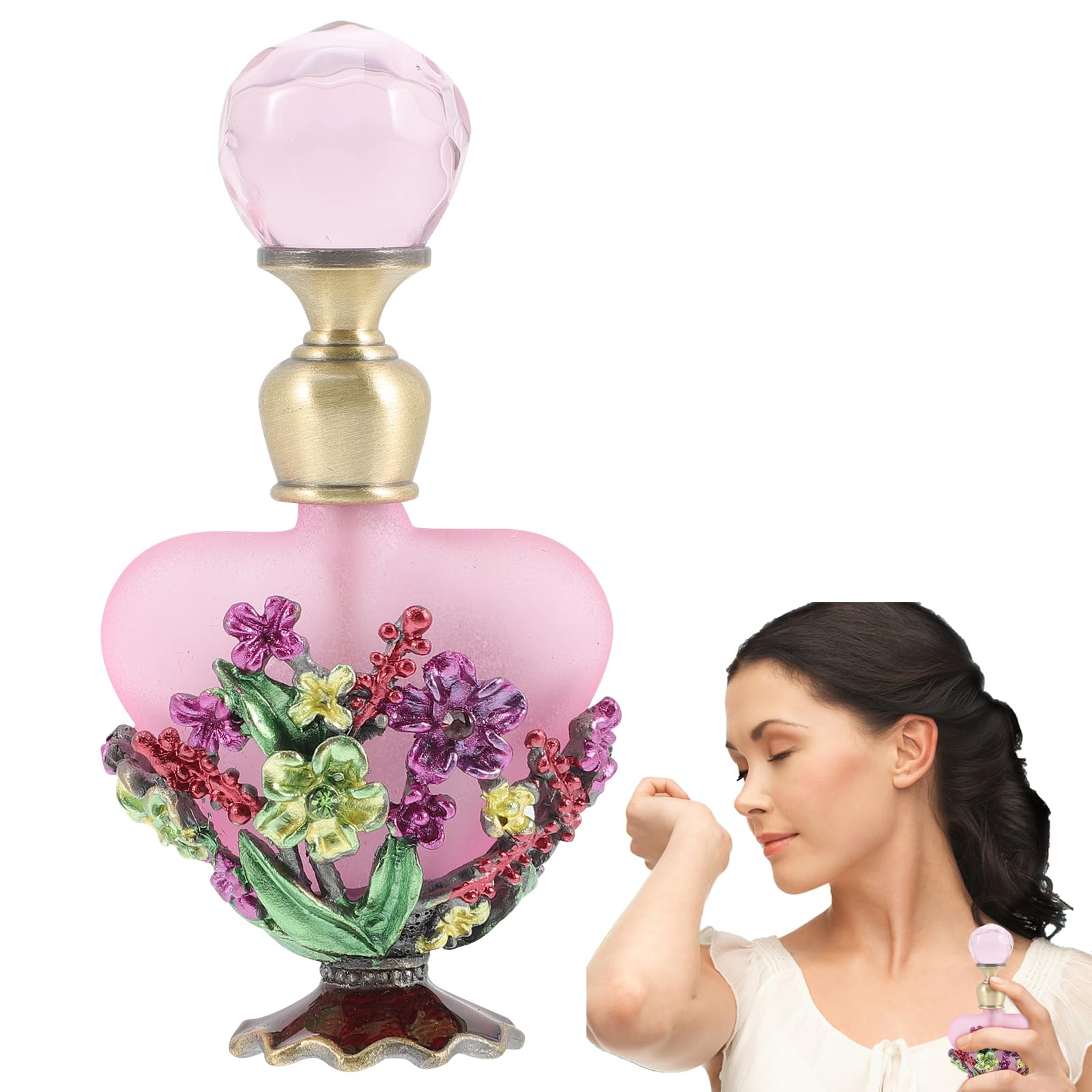 Amazon.co.jp: LALAFINA 香水瓶 アンティーク 美しい香水瓶 5mlボトル