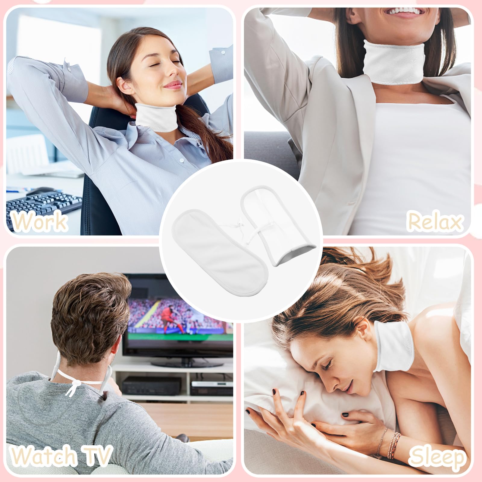 Amazon | オーガニックヒマシ油パック 首用ラップ 2個 調節可能な