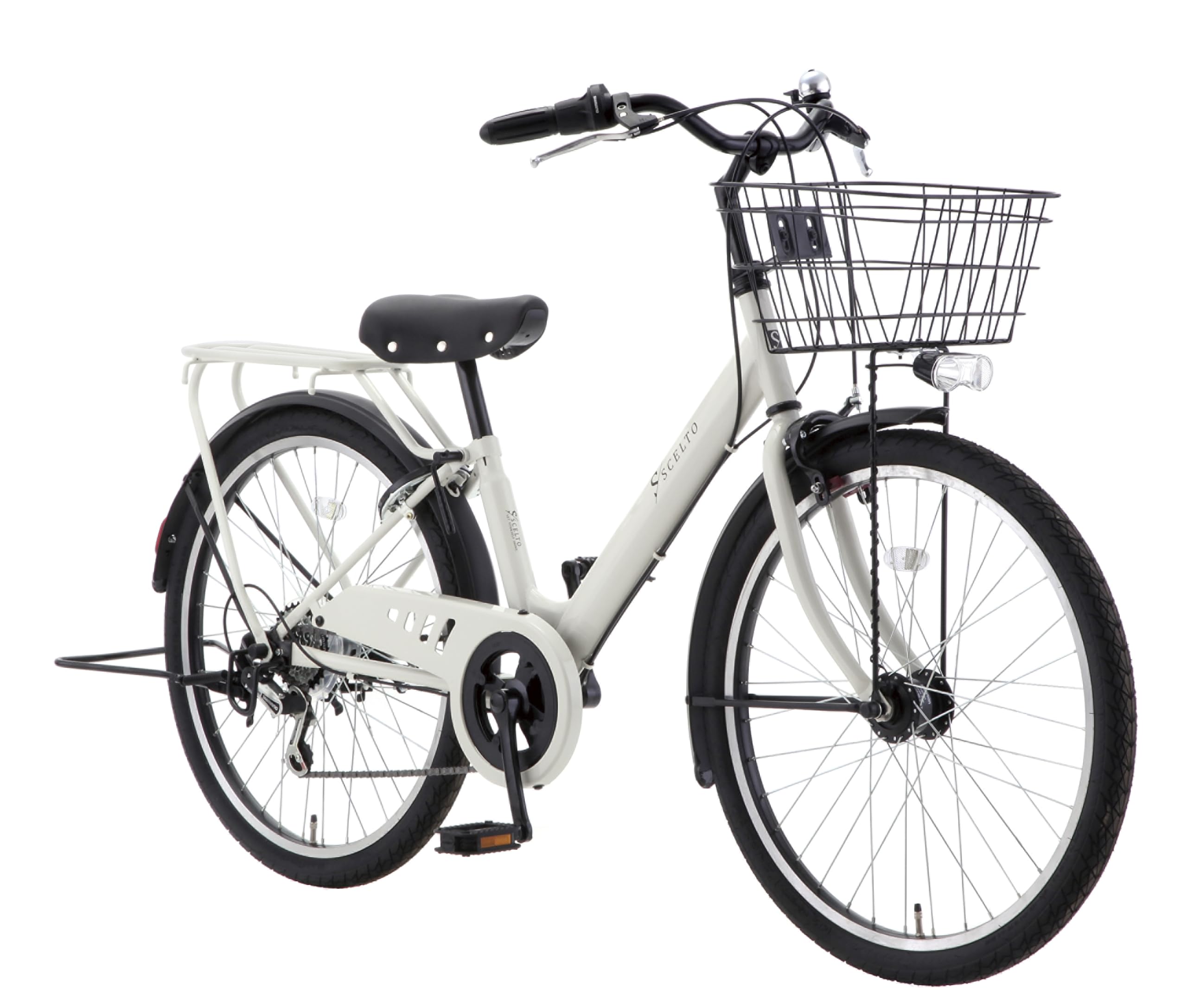 シマノ 24インチ 自転車 車庫保管 鍵、自走発電ライト付き‼︎ 手渡し