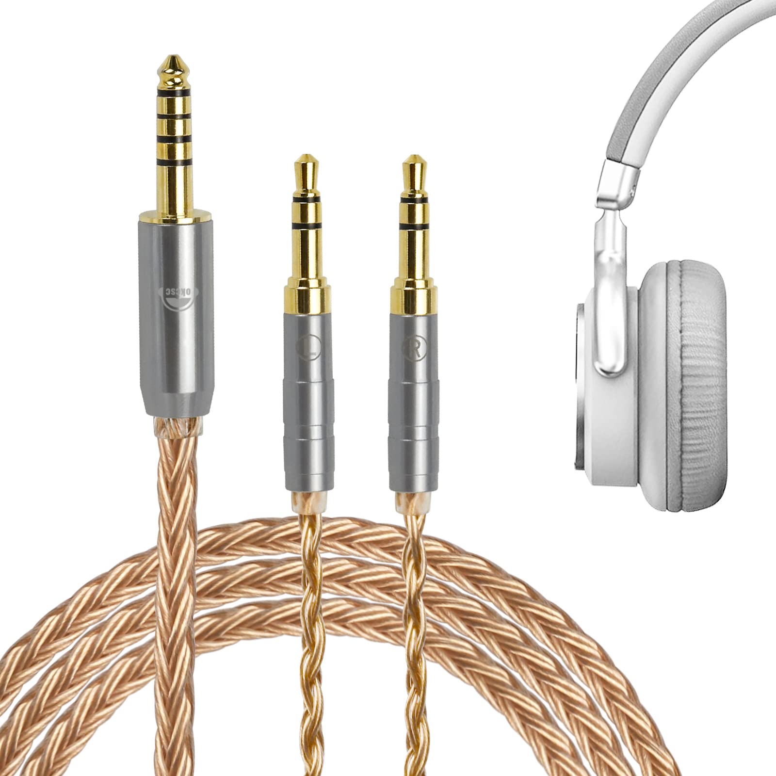Amazon | okcsc ZT16 ヘッドホンケーブル 交換ケーブル イヤホン