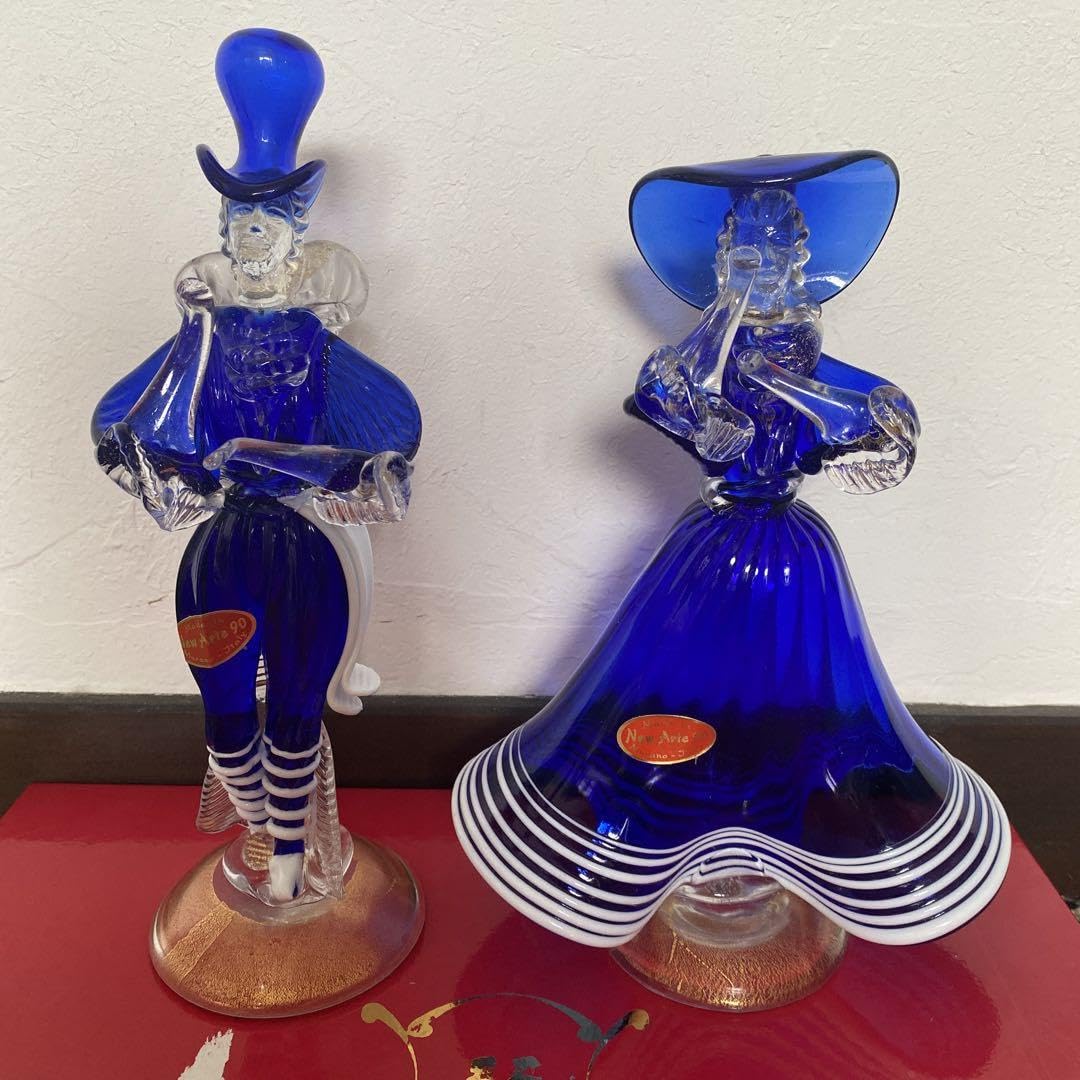 ベネチアンガラス人形Murano（ムラーノ）2体セット Yahoo!オークション