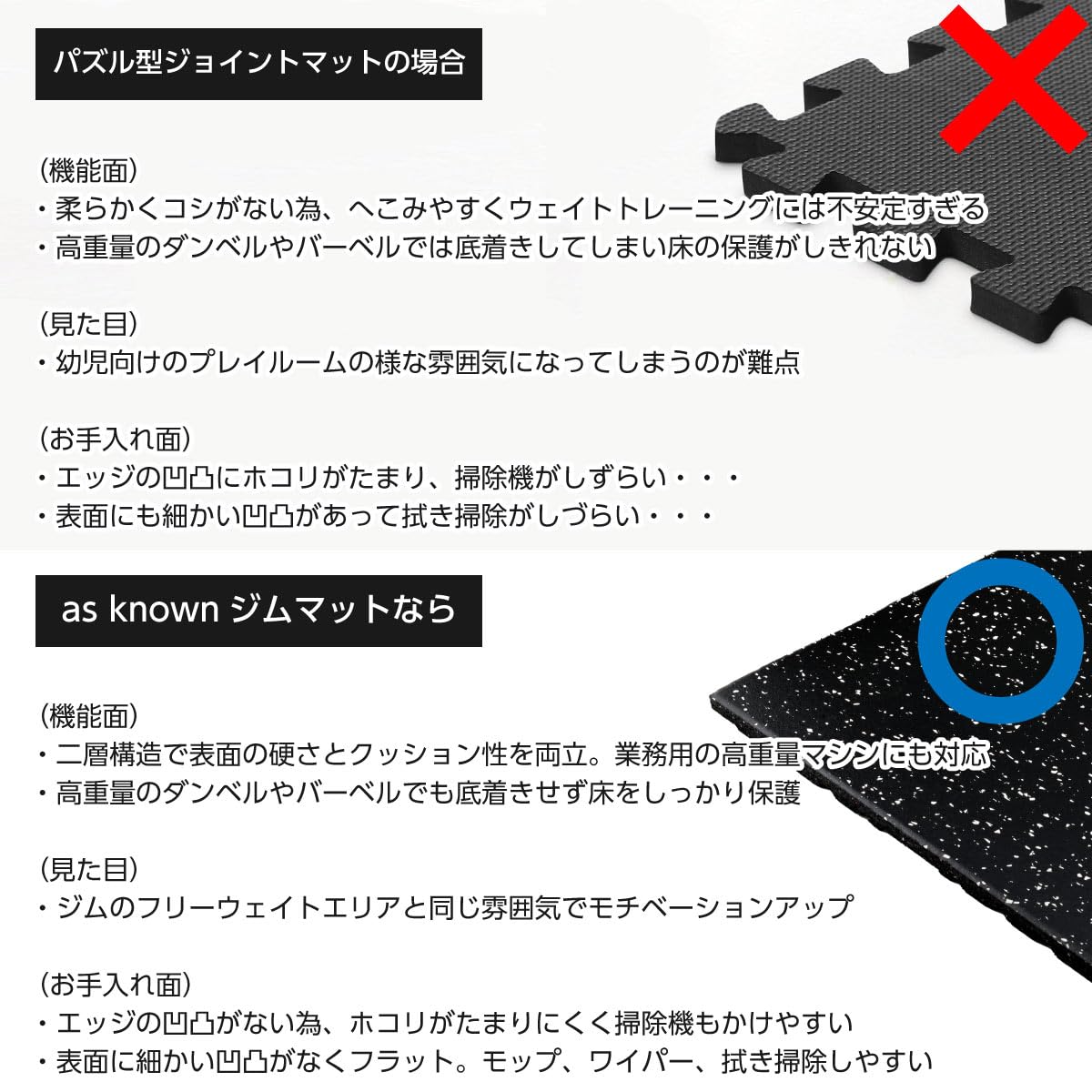 Amazon.co.jp: as known ジム トレーニング ゴム マット フィットネス